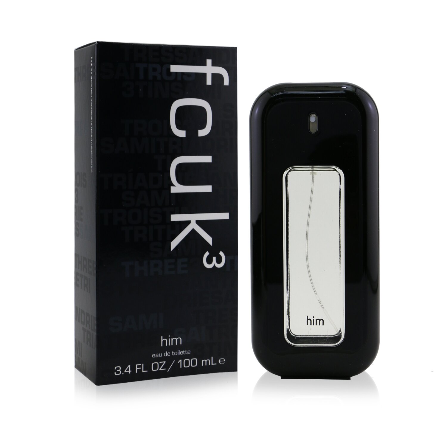 French Connection UK Fcuk 3 Him Eau De Toilette Spray 100ml/3.4oz