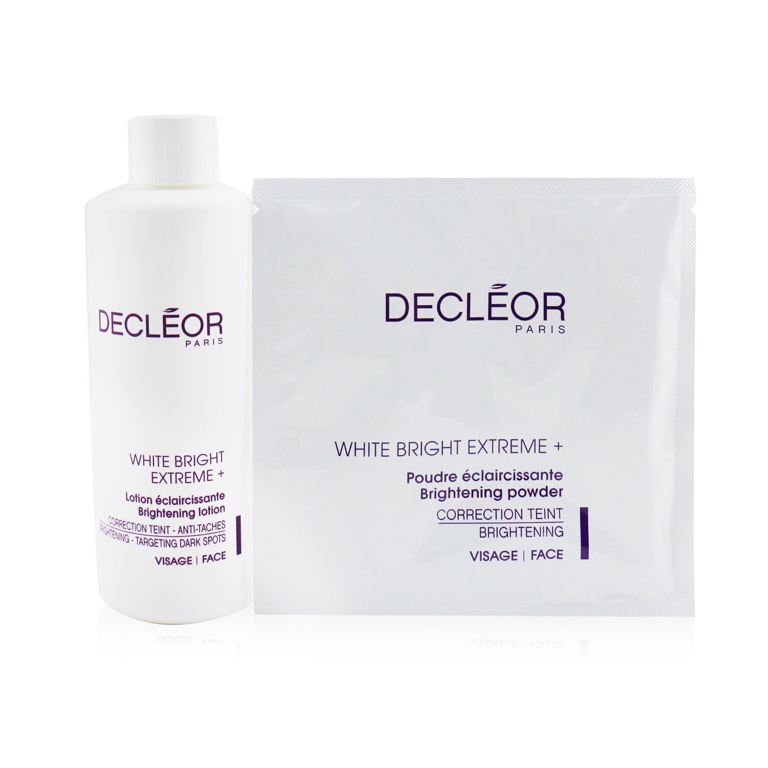 Decleor 思妍麗 美白套組(美容院裝): 美白潤膚液+5x美白粉 White Bright Extreme Set (Salon Size): Brightening Lotion + 5x Brightening Powder 6件