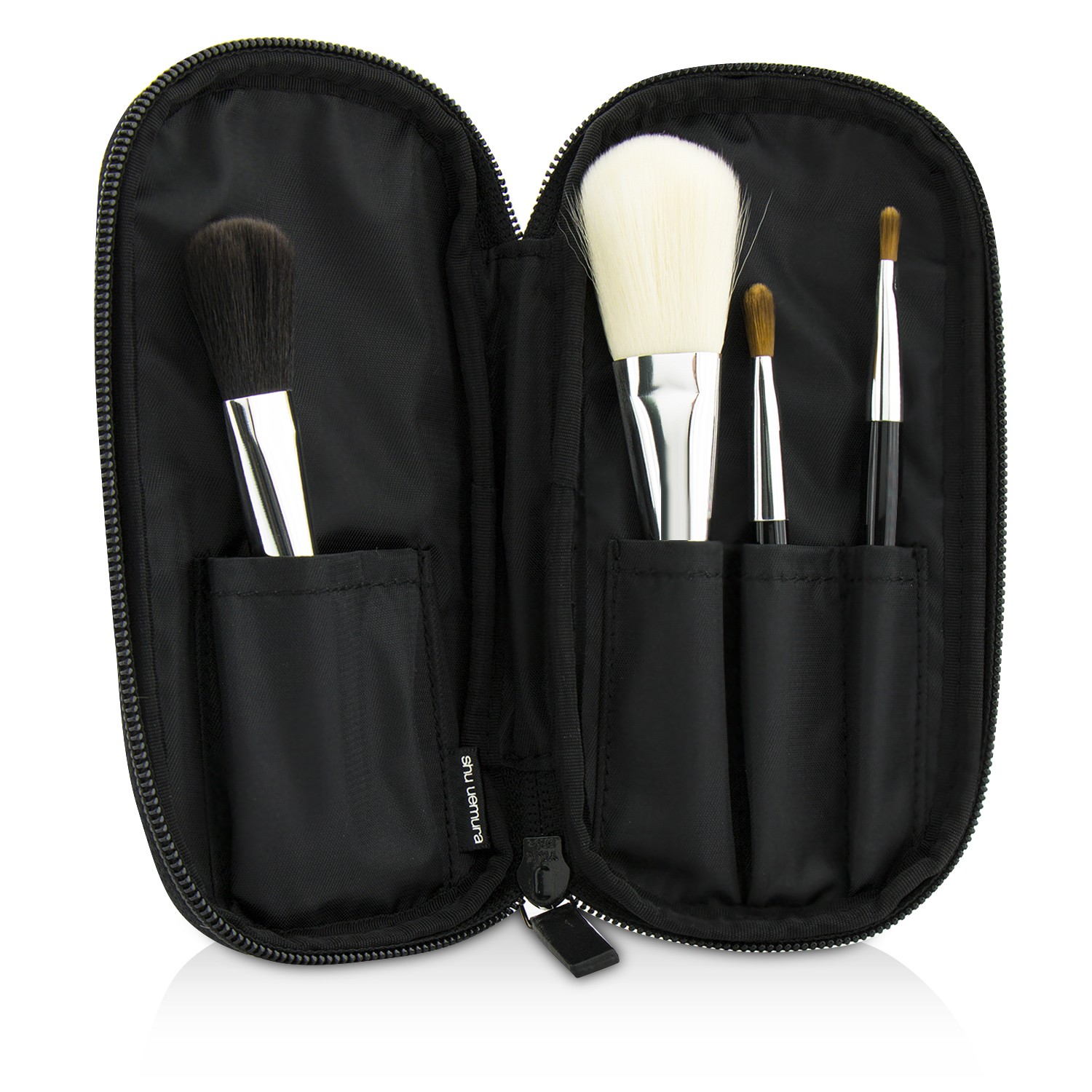 Shu Uemura Kit de Pinceis Portáteis (Facial, Bochechas, Sombra & Lábios) 4pcs +1Case