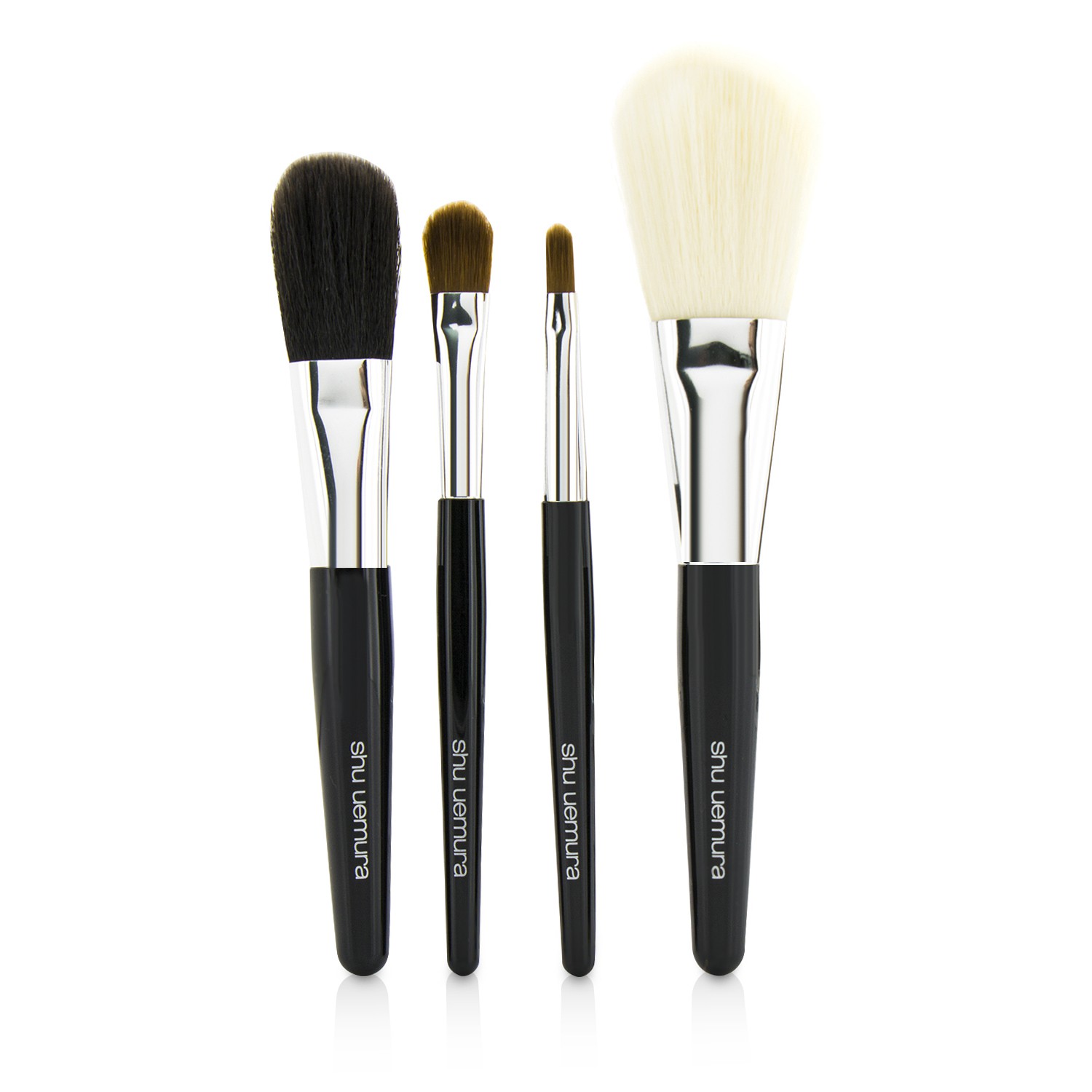 Shu Uemura Kit de Pinceis Portáteis (Facial, Bochechas, Sombra & Lábios) 4pcs +1Case