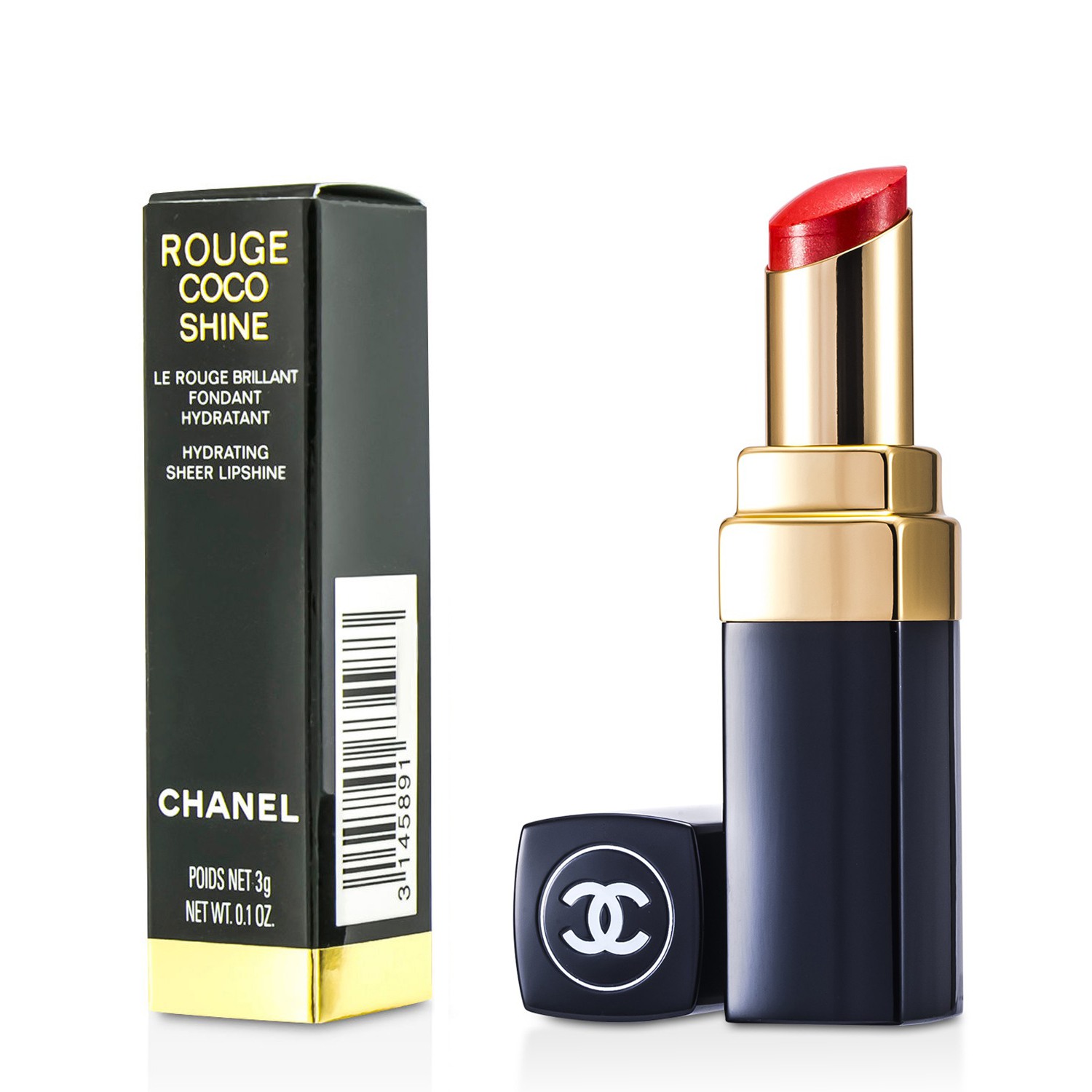 Chanel Batom Batom Rouge Coco Shine Hydrating Sheer 3g/0.1oz