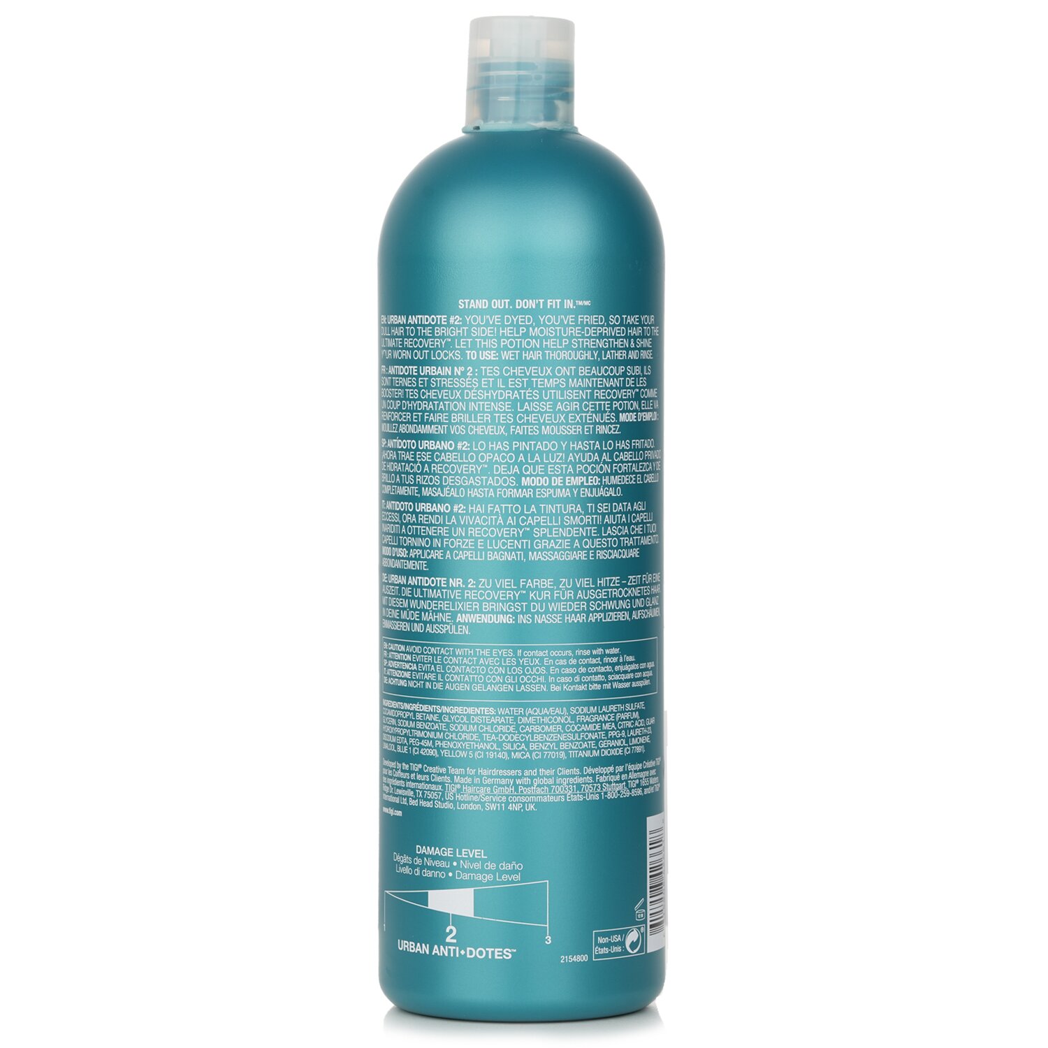 Tigi แชมพูฟื้นฟูสภาพผม Bed Head Urban Anti+dotes 750ml/25.36oz