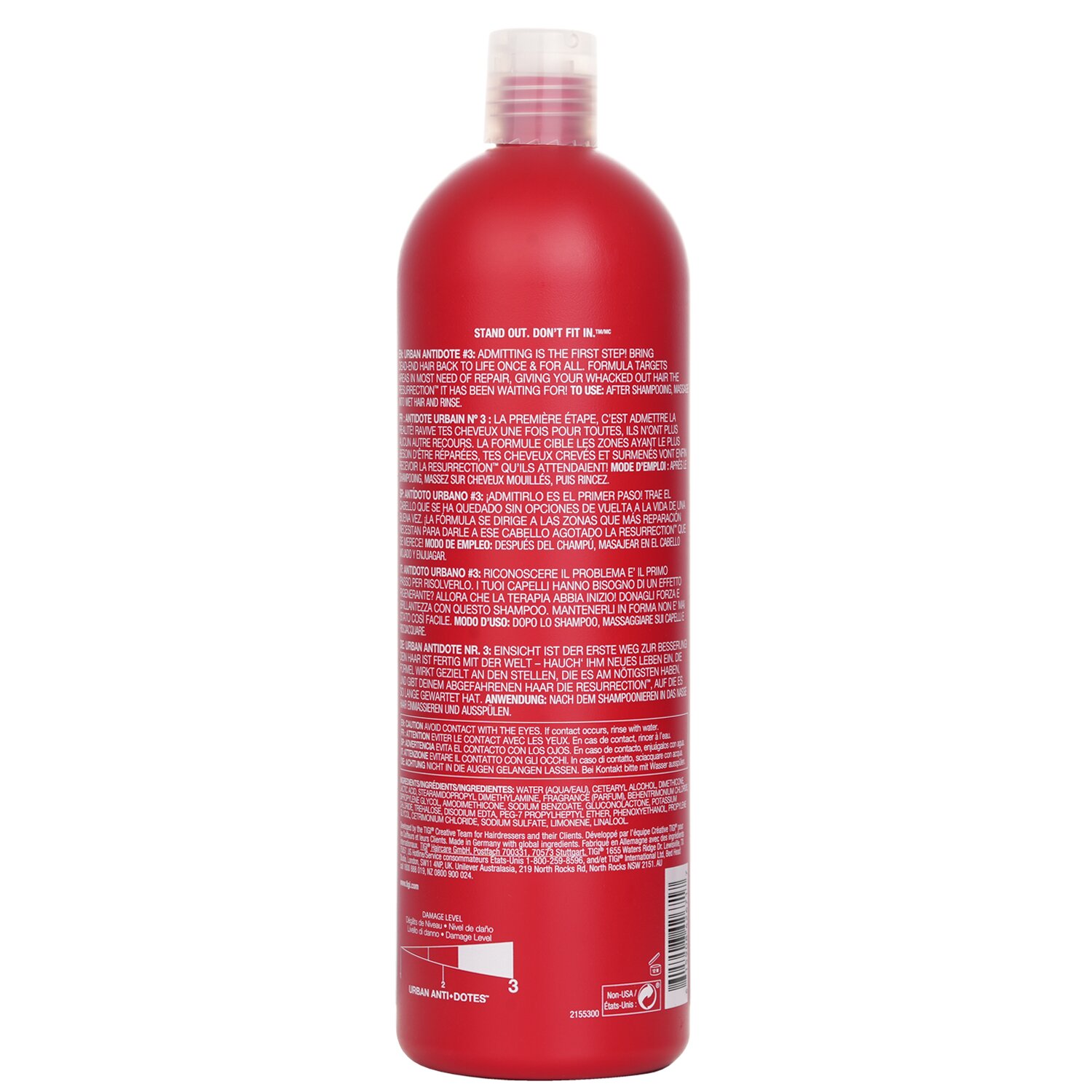 Tigi Bed Head Urban Anti+dotes Resurrection Acondicionador Recuperador 750ml/25.36oz