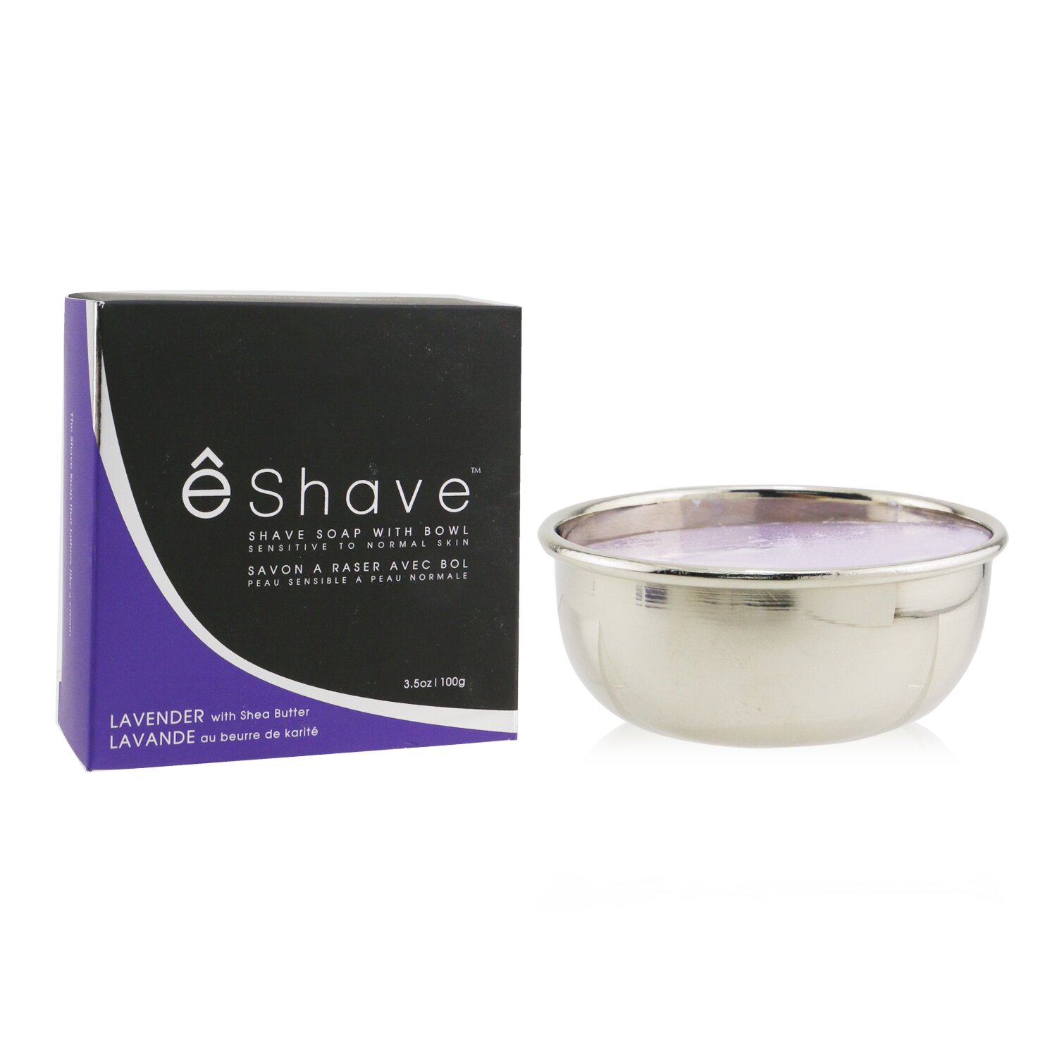 EShave Barbersåpe med Bolle - Lavendel 100g/3.5oz