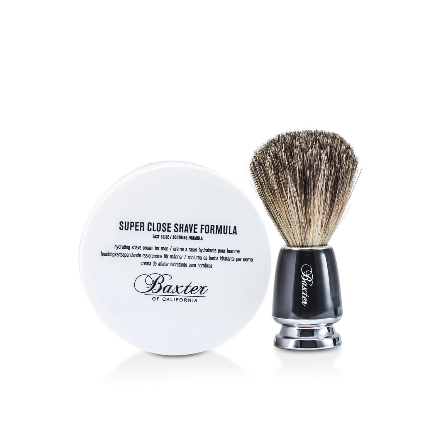 Baxter Of California ชุดโกนหนวด 1.2.3 : โกนหนวด Shave Formula + บาล์ม + แปรง 3ชิ้น