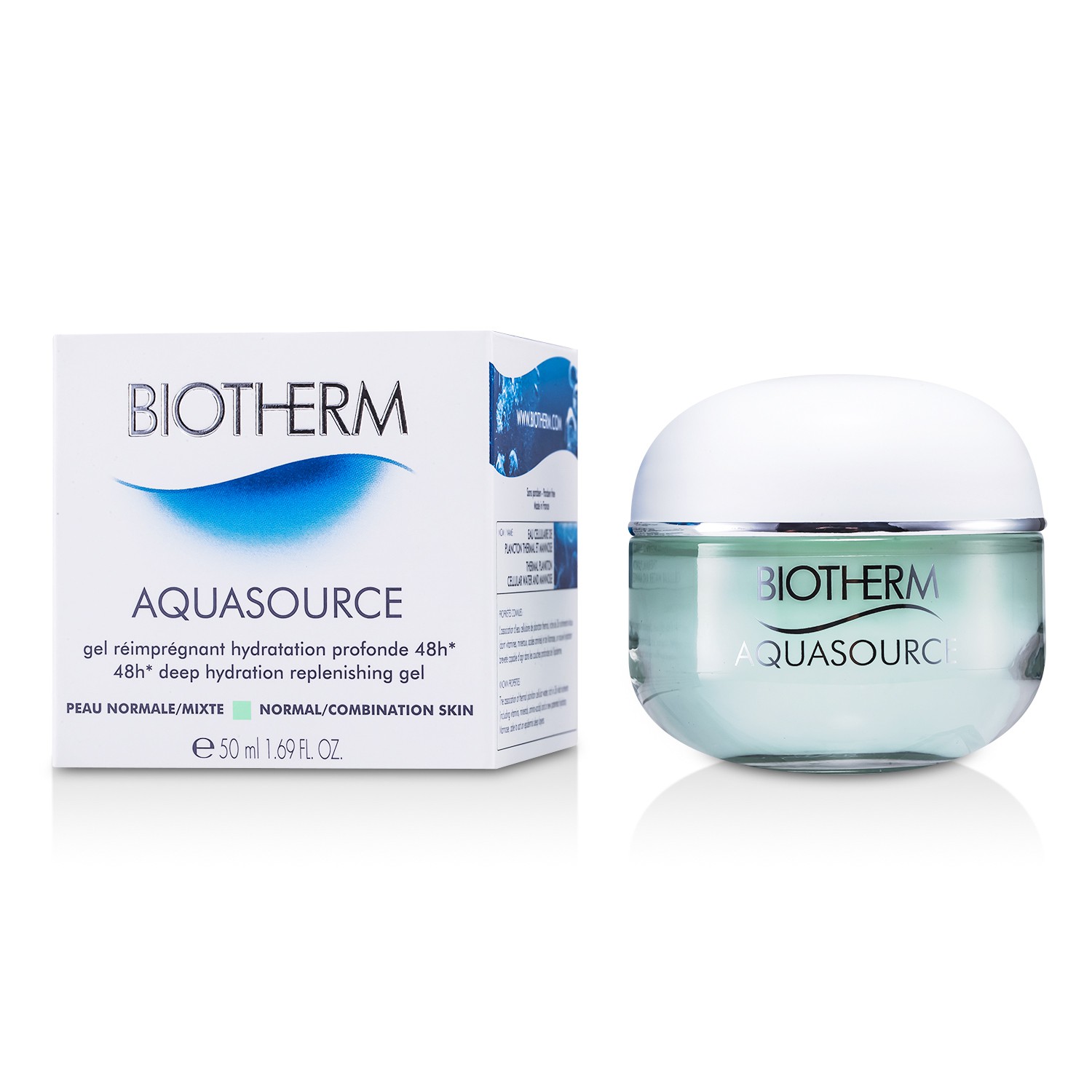 Biotherm Aquasource 24H Gel Dưỡng Bổ Sung Độ Ẩm Sâu (choda thường/ hỗn hợp) 50ml/1.69oz