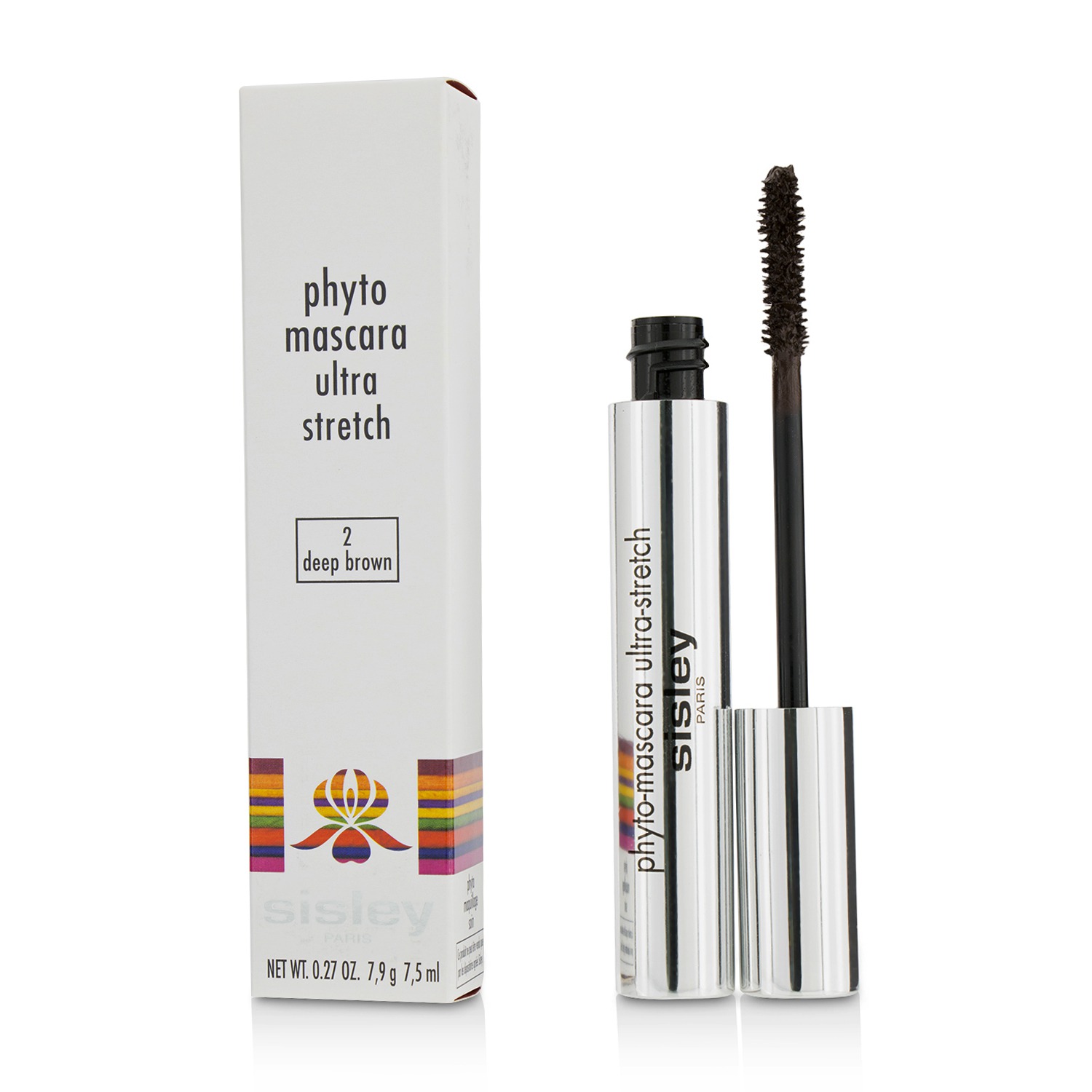 Sisley Phyto Mascara Ultra Stretch Stylingová riasenka pre väčší objem – 02 Deep Brown – hnedá 7.9g/0.27oz