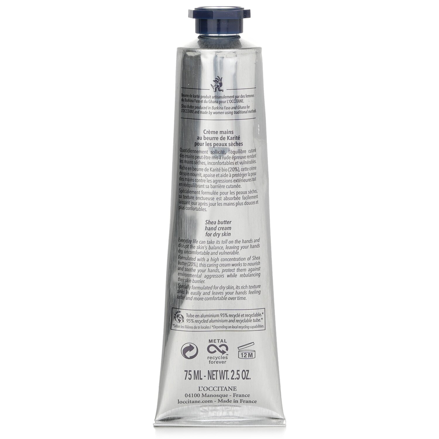 L'Occitane შის კარაქის ხელის კრემი 75ml/2.6oz