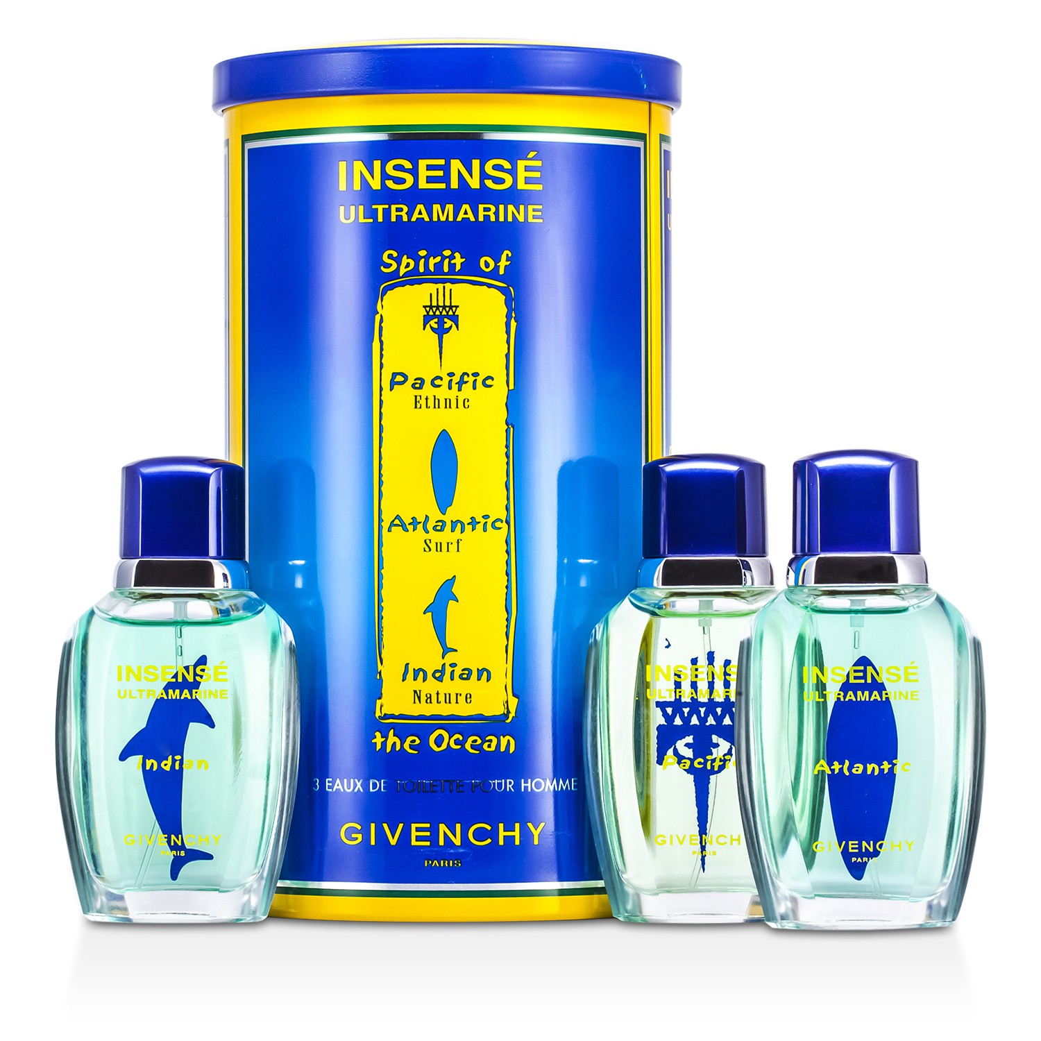 Givenchy Insense Ultramarine Spirit Of The Ocean Coffret: Pacific Ethnic + Atlantic Surf + Indian Nature 3x30ml/1oz