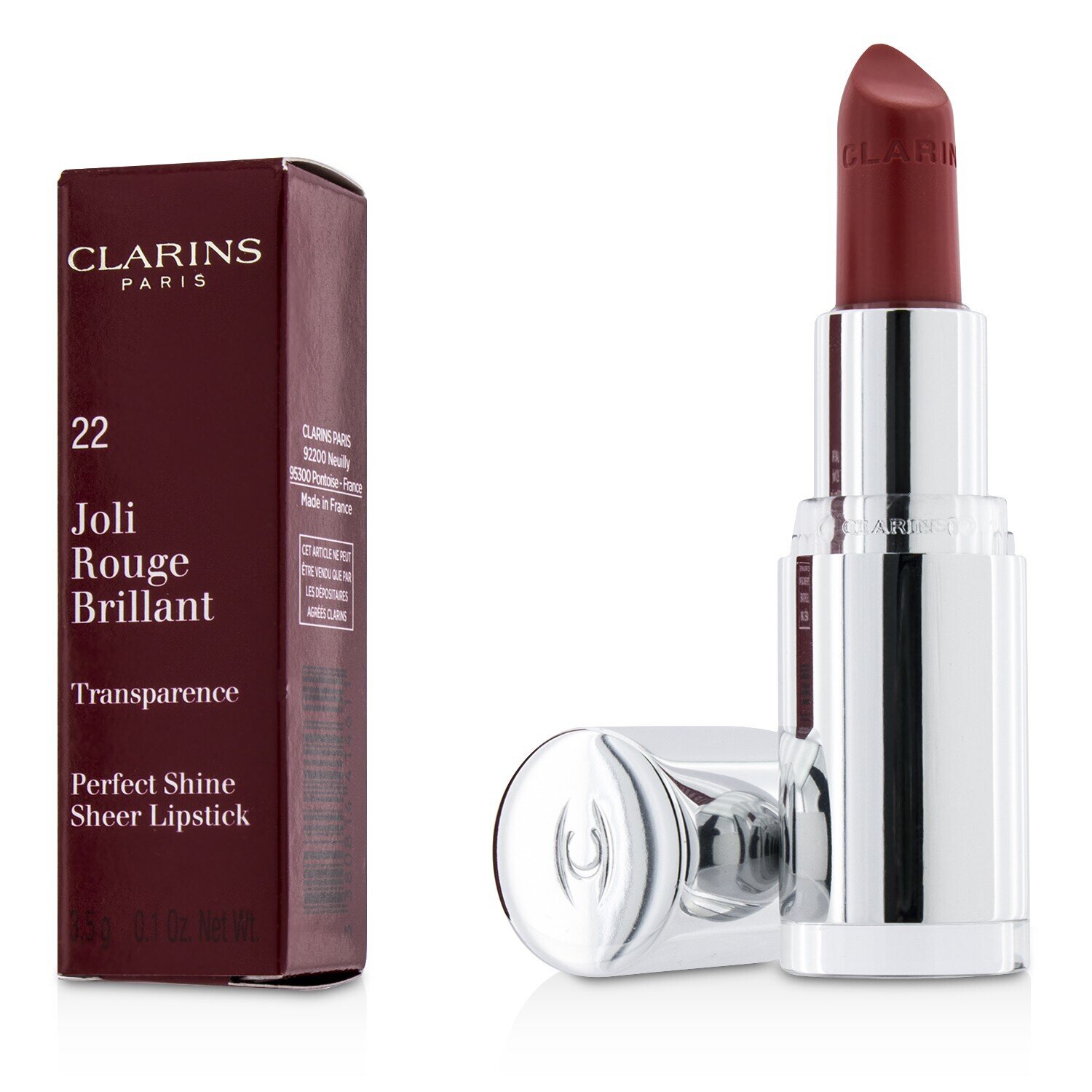 Clarins Joli Rouge Brillant (Сияющая Губная Помада) 3.5g/0.1oz