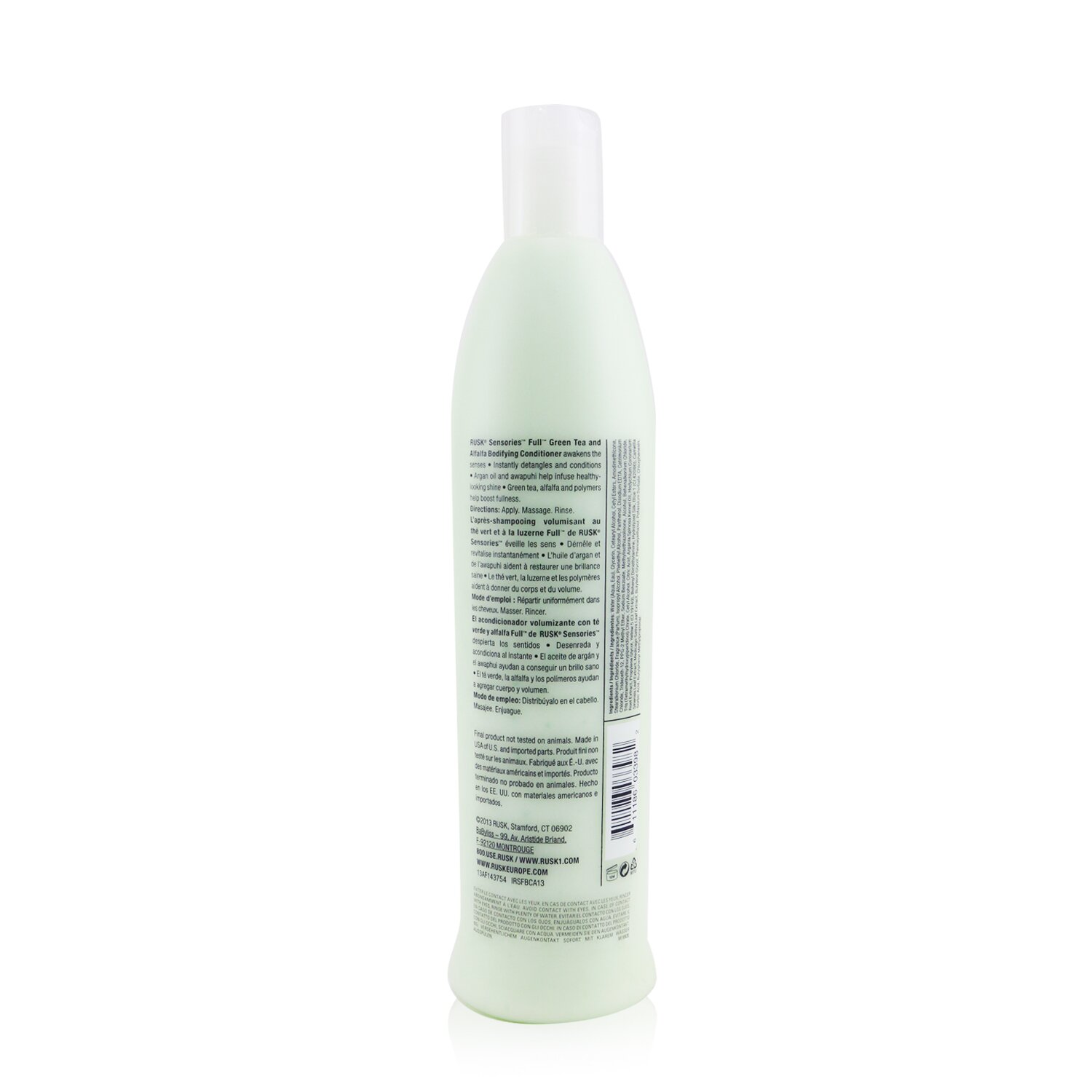 Rusk Sensories Full Green Tea and Alfalfa Bodifying Conditioner 400ml/13.5oz