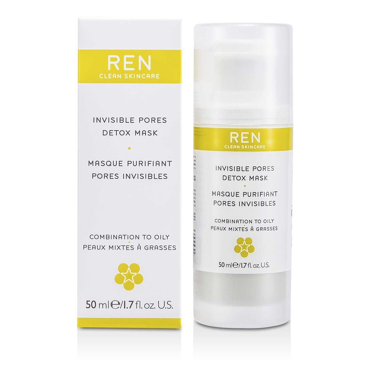 Ren Invisible Pores Mascarilla Desintoxicante ( Para Piel Mixta a Grasa ) 50ml/1.7oz