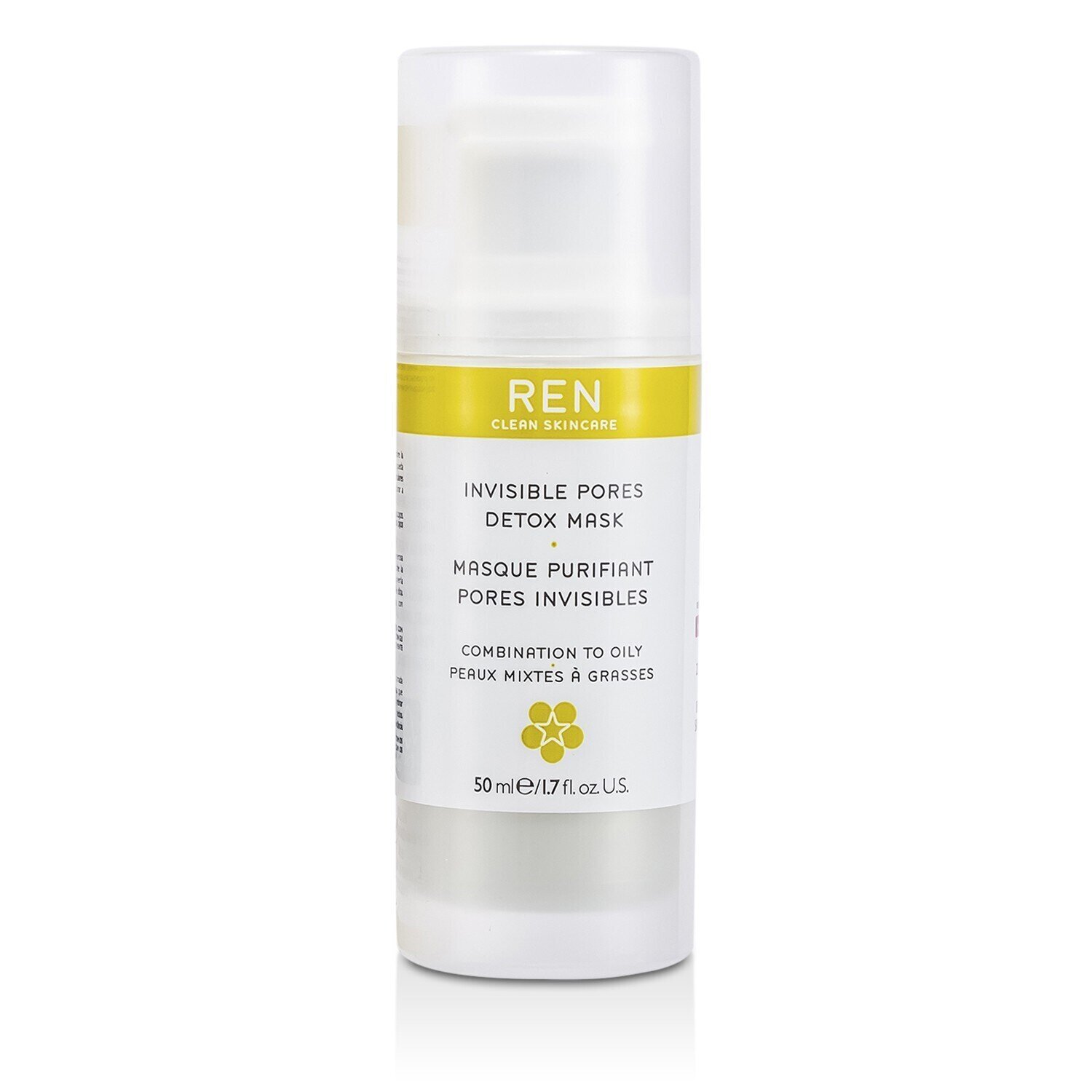 Ren Görünməz Məsamələr Detoks Maskası ( Qarışıq və Yağlı Cildləyər Üçün ) 50ml/1.7oz