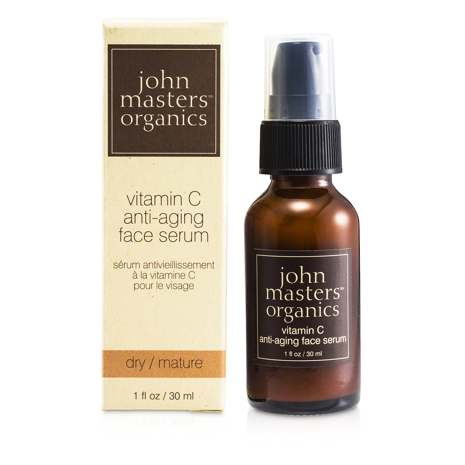 John Masters Organics 維他命C抗衰老面部精華(乾性/成熟肌膚) Vitamin C Anti-Aging Face Serum 30ml/1oz