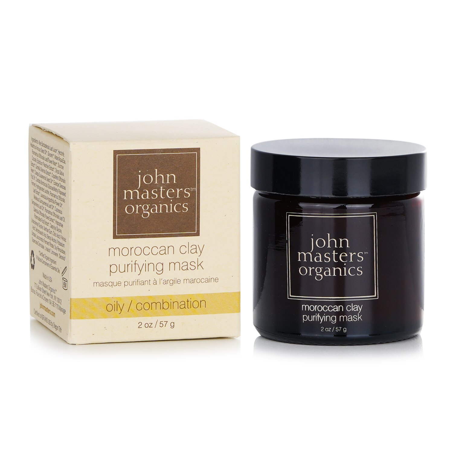 John Masters Organics Moroccan Clay Purifying Mask (For Oily/ Combination Skin) 57g/2oz