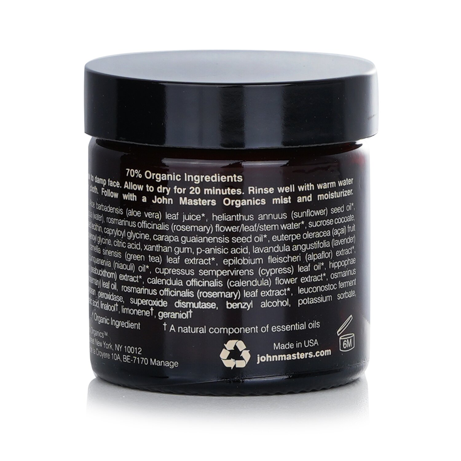 John Masters Organics Moroccan Clay Purifying Mask (For Oily/ Combination Skin) 57g/2oz