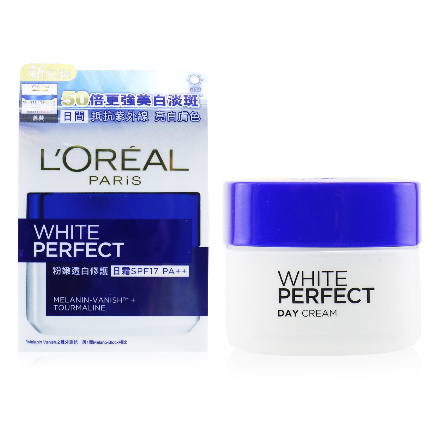 L'Oreal ครีมกลางวัน Dermo-Expertise White Perfect Fairness Control Moisturizing Cream Day SPF17 PA++ 50ml/1.7oz