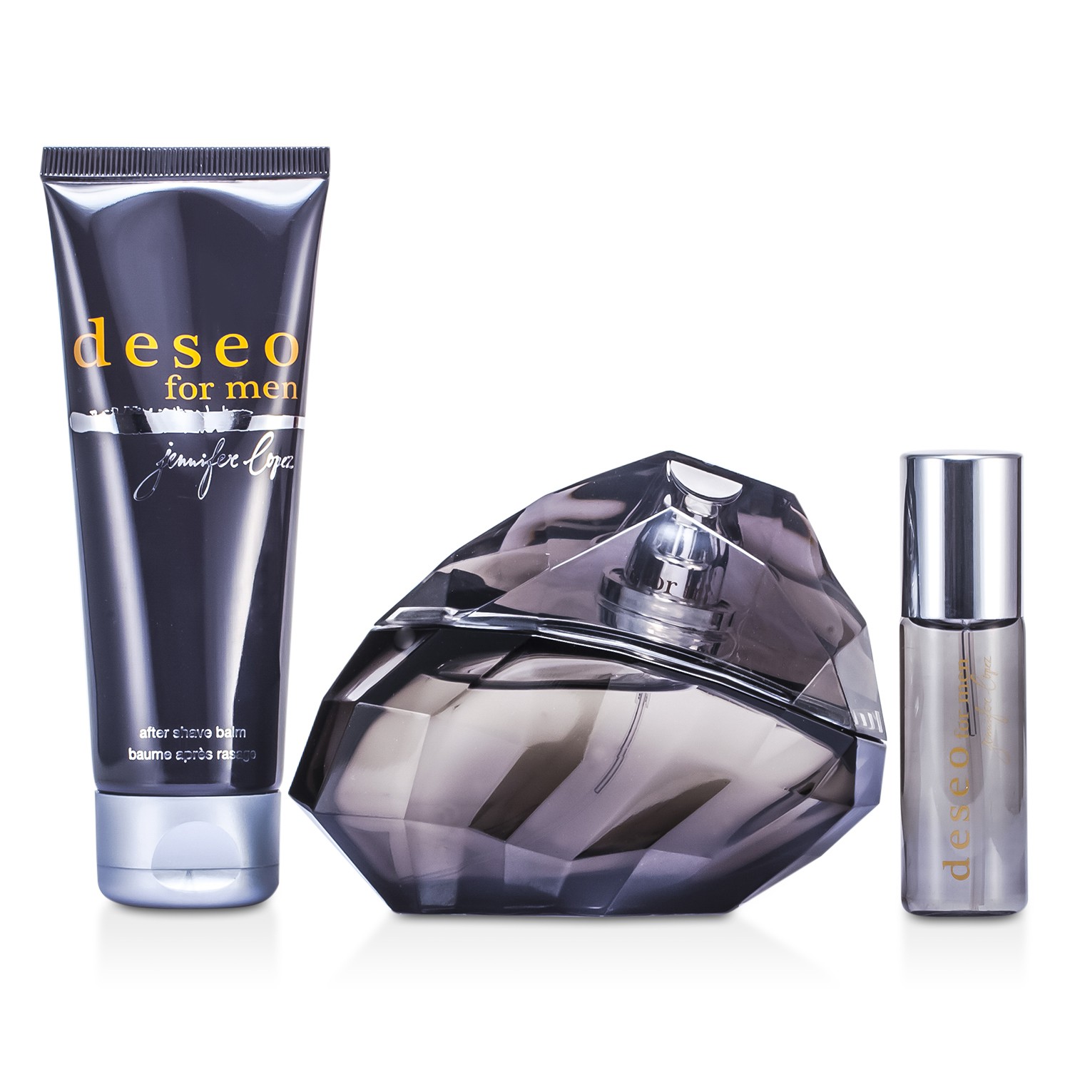 J. Lo Deseo For Men Coffret: Eau De Toilette Spray 100ml/3.4oz + A/S Balm 75ml/2.5oz + Edt Spray 15ml/0.5oz 3pcs