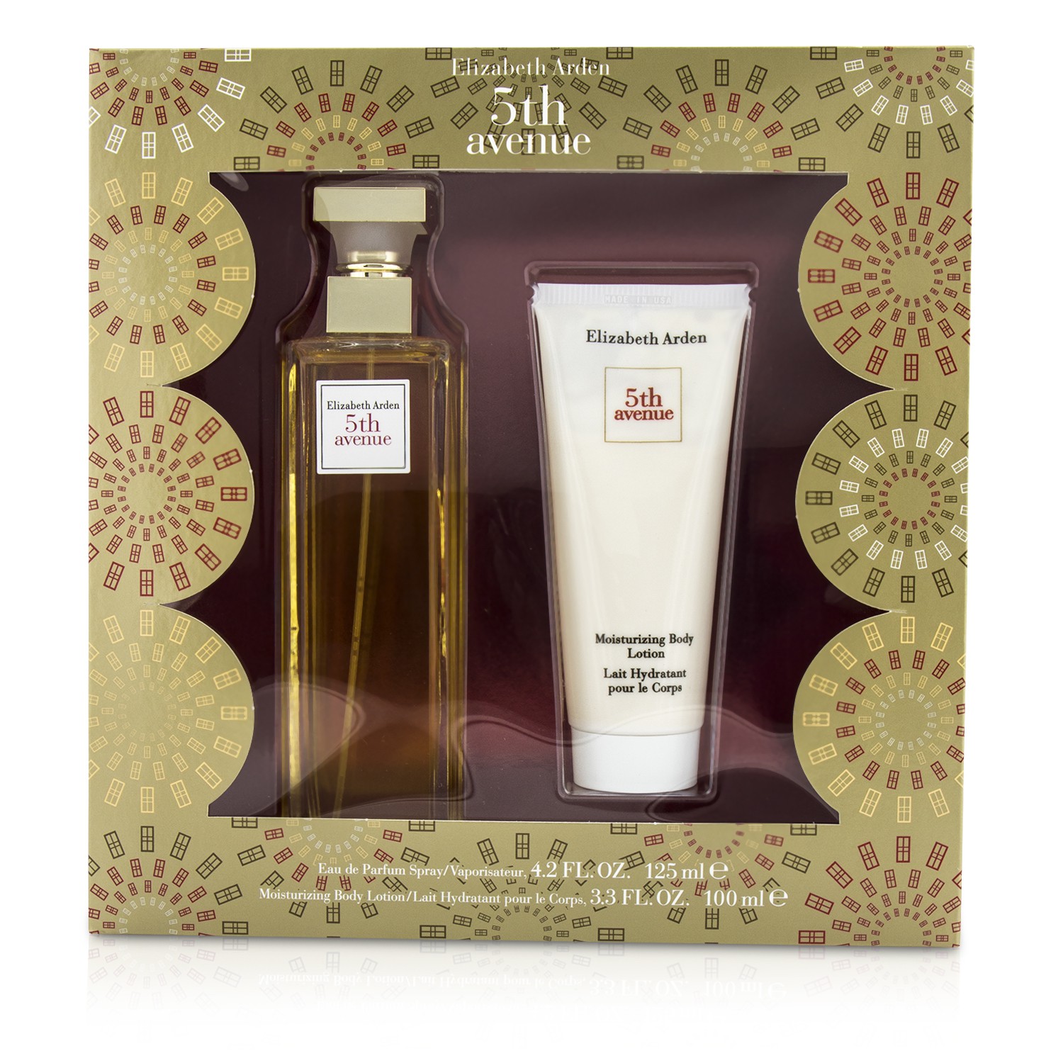 Elizabeth Arden 5th Avenue مجموعة: أو دو برفام سبراي 125مل/4.2 أوقية + لوشن مرطب للجسم 100مل/3.3 أوقية 2pcs