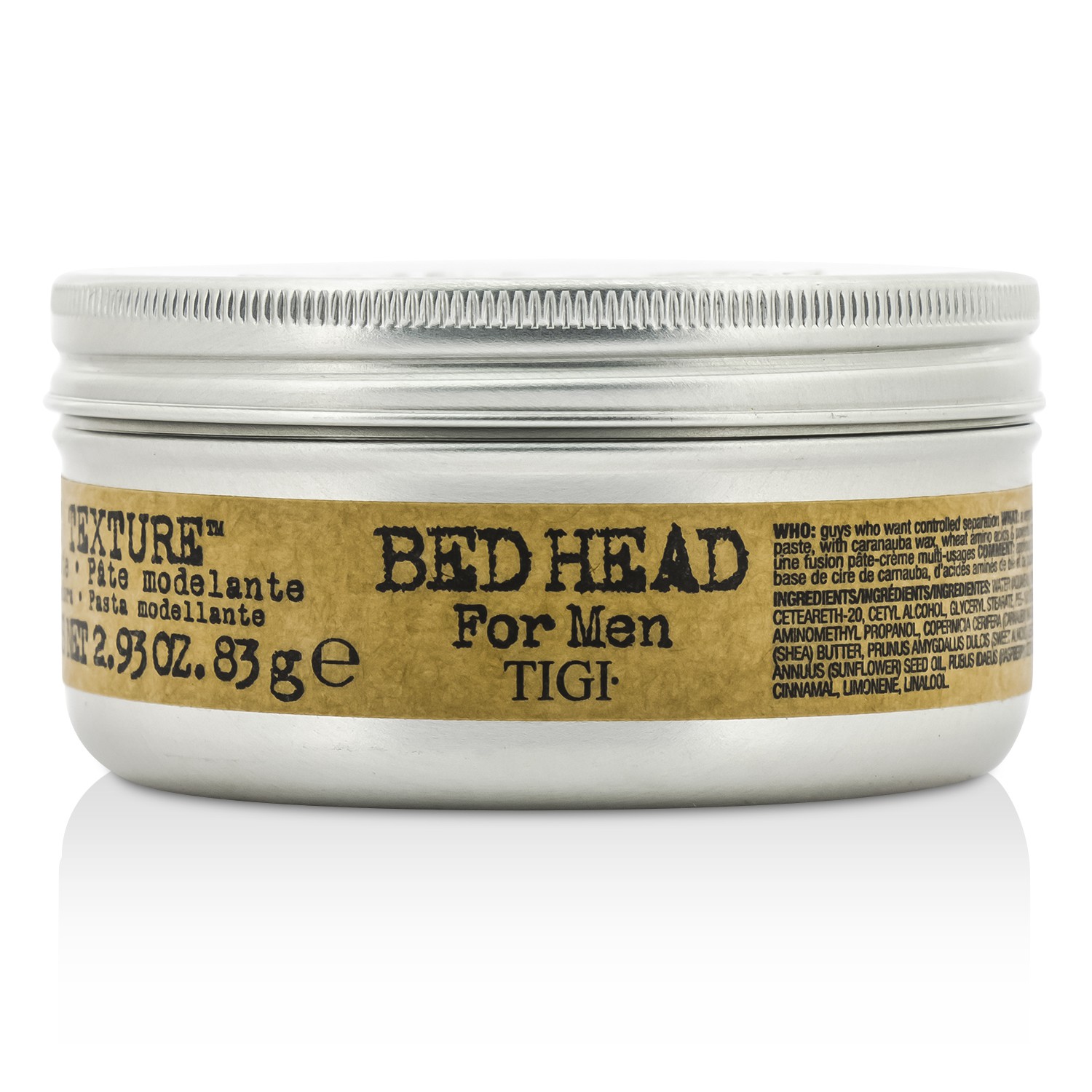 Tigi Bed Head B For Men Pure Texture Molding Paste- משחת פיסול לשיער לגברים 83g/2.93oz