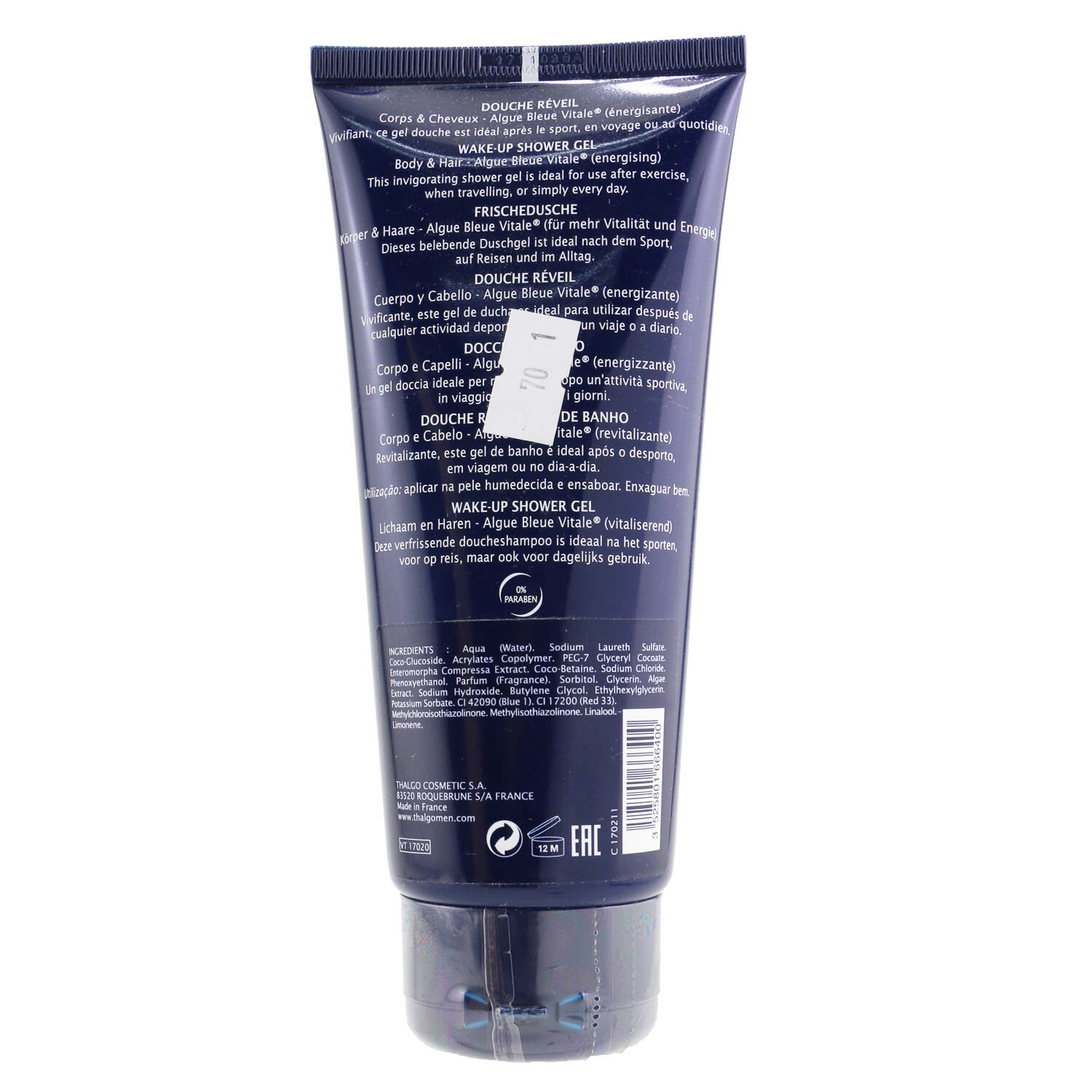 Thalgo Thalgomen Wake-Up Shower Gel - Body & Hair 200ml/6.7oz