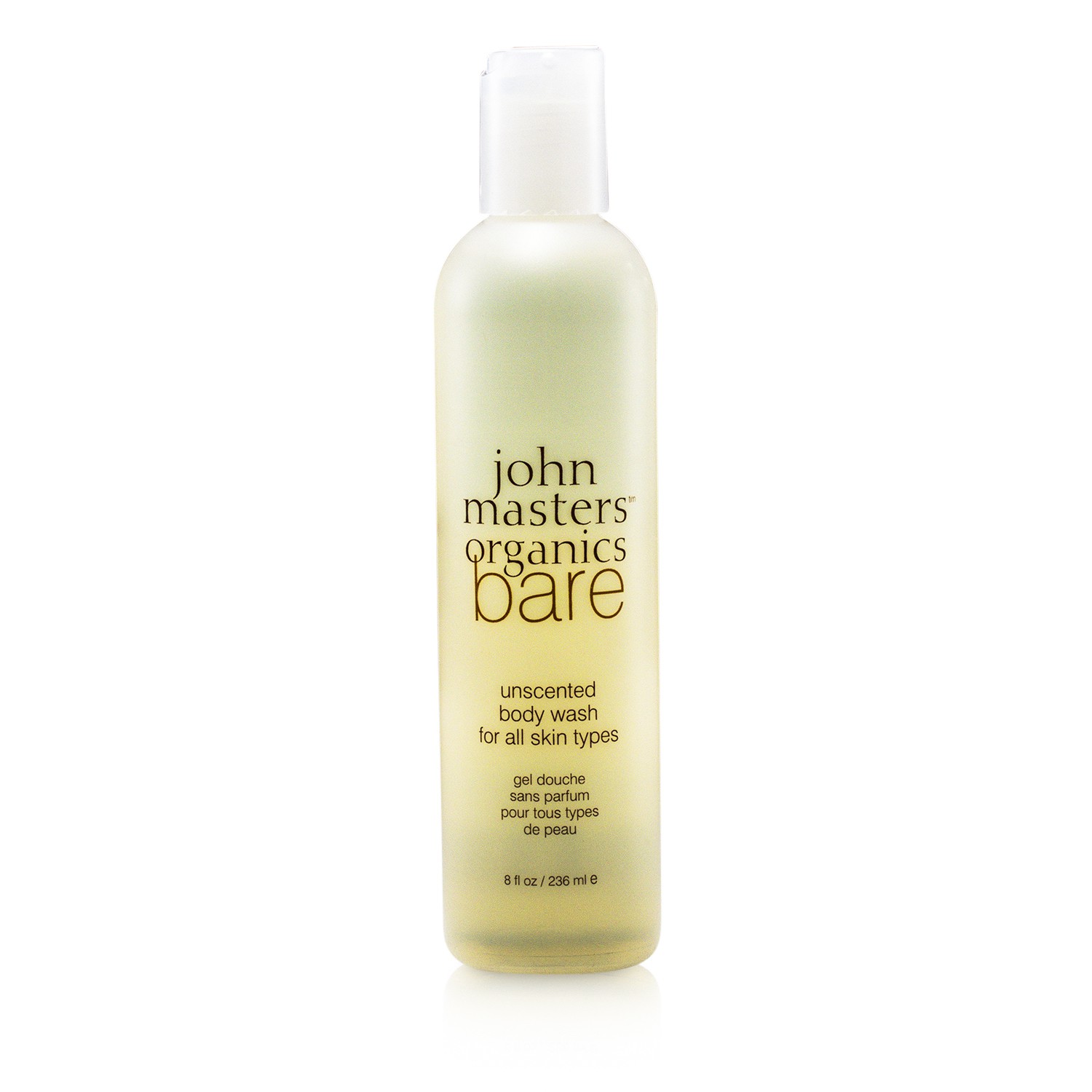 John Masters Organics ტანის დასაბანი საშუალება სურნელის გარეშე 236ml/8oz