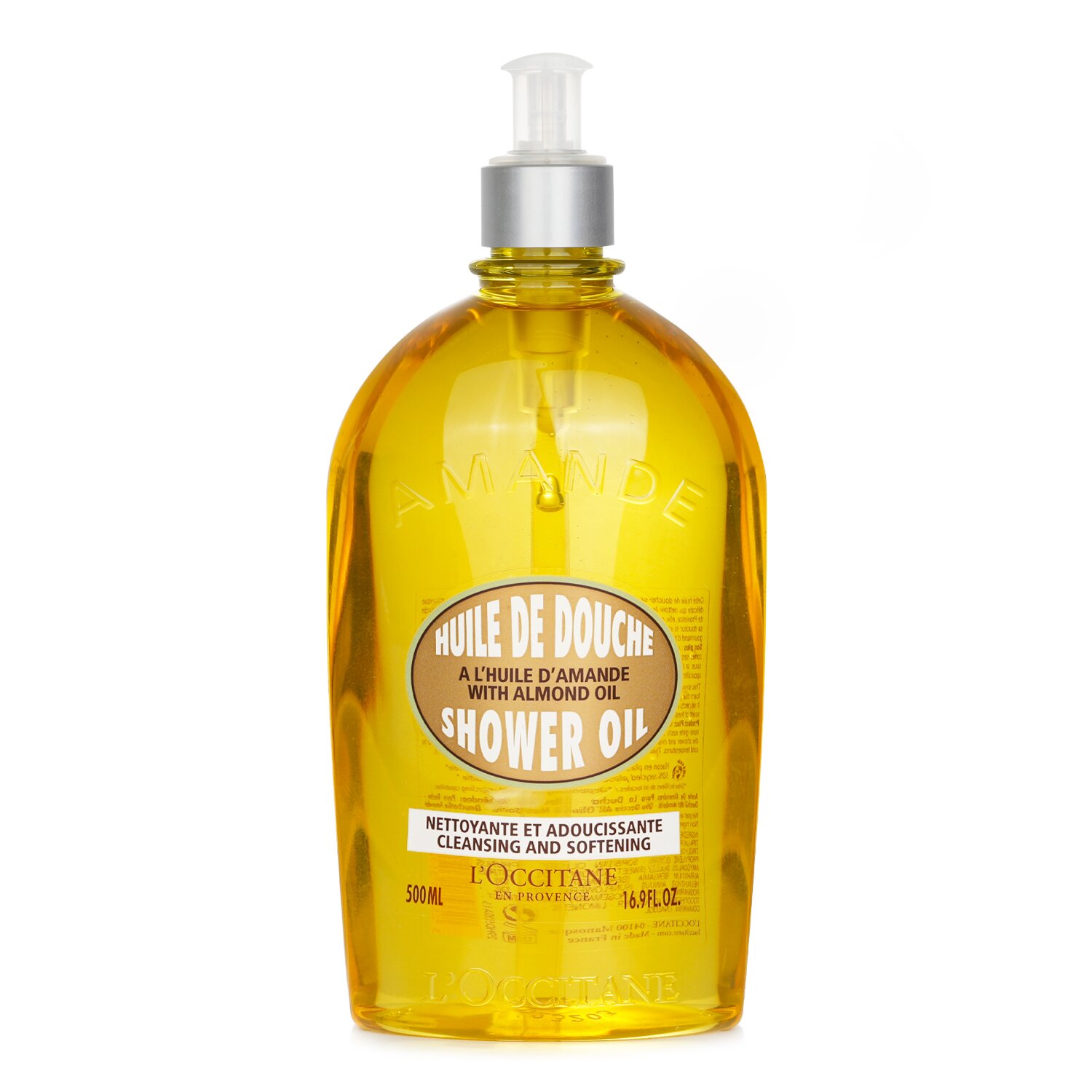 L'Occitane Óleo de amendoa Almond Cleansing & Soothing Shower Oil 500ml/16.7oz