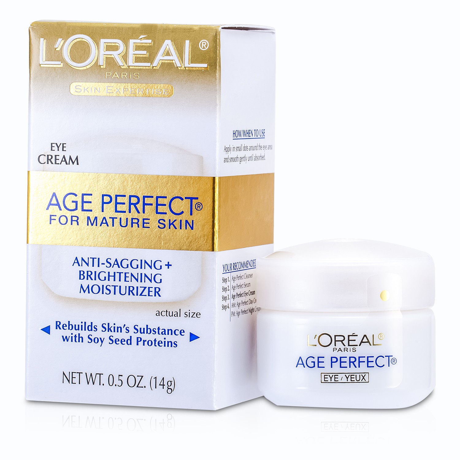 L'Oreal Skin-Expertise Age Perfect Anti-Sagging + Brightening Eye Cream (Mature Skin) 14g/0.5oz