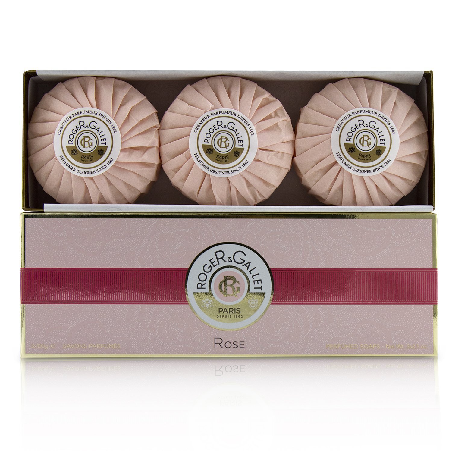 로저앤갈레 Roger & Gallet 로즈 향이 있는 비누 코플렛 3x100g/3.5oz