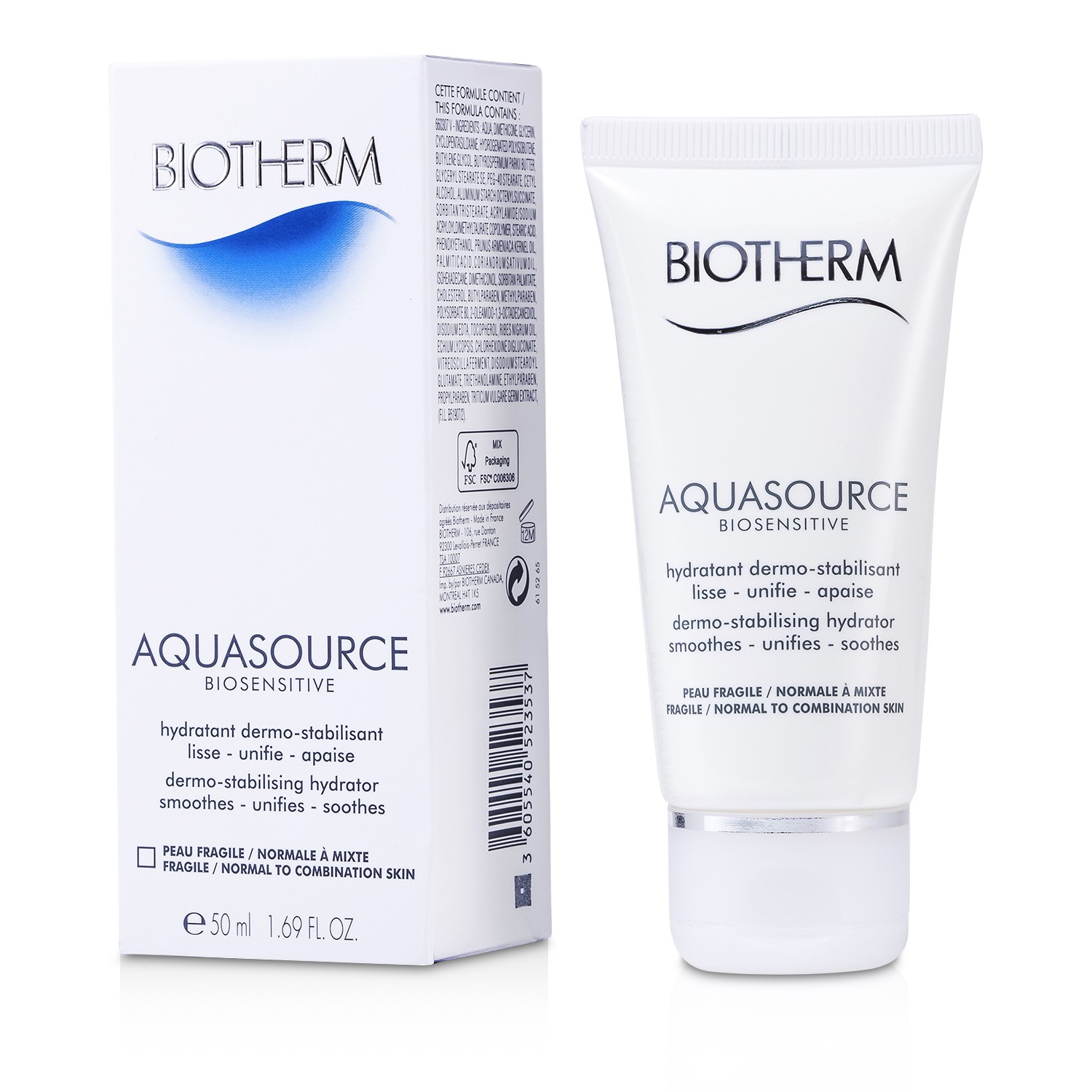 Biotherm Aquasource Biosensitive Ενυδάτωση (Κανονική προς Μικτή Επιδερμίδα) 50ml/1.69oz