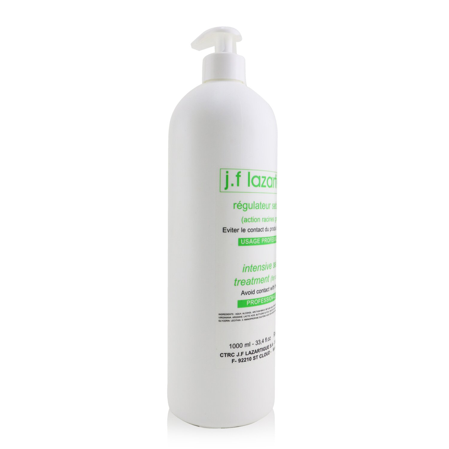 J. F. Lazartigue Intensive Sebum Treatment - For Oily Roots (Tamaño Salón) 1000ml/33.4oz