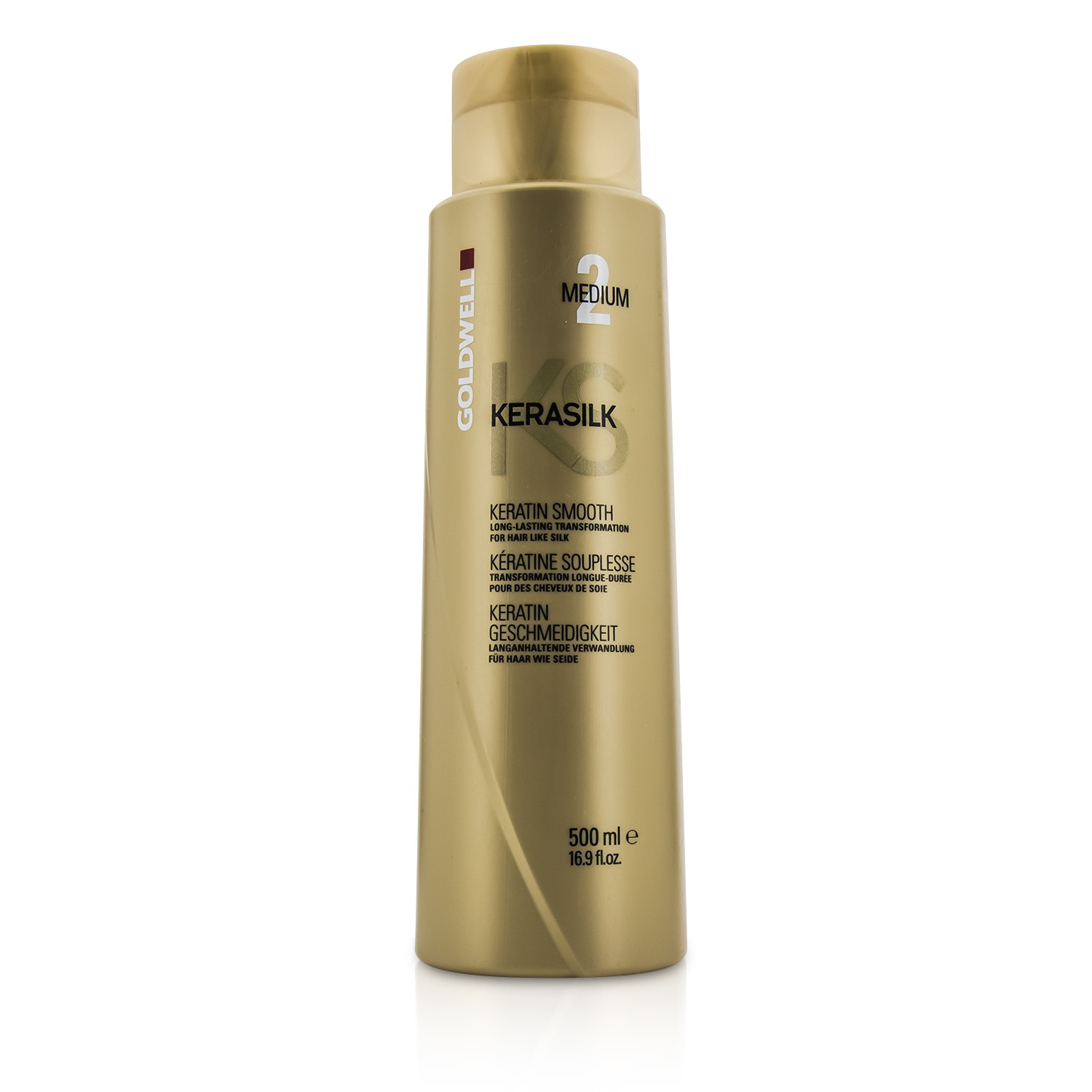 Goldwell 歌薇 Kerasilk Keratin Smooth Medium 2 - Long Lasting Transformation (For Hair Like Silk) 500ml/16.9oz