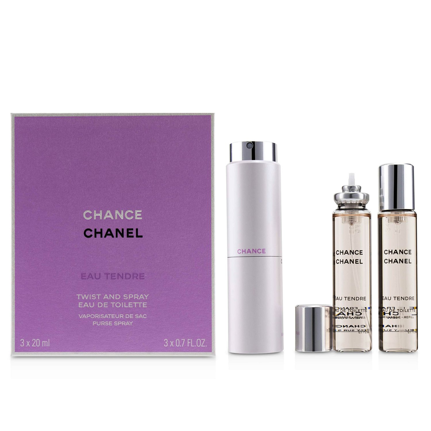 シャネル Chanel チャンス オー タンドゥル ツイスト&スプレー オードトワレ 3x20ml/0.7oz