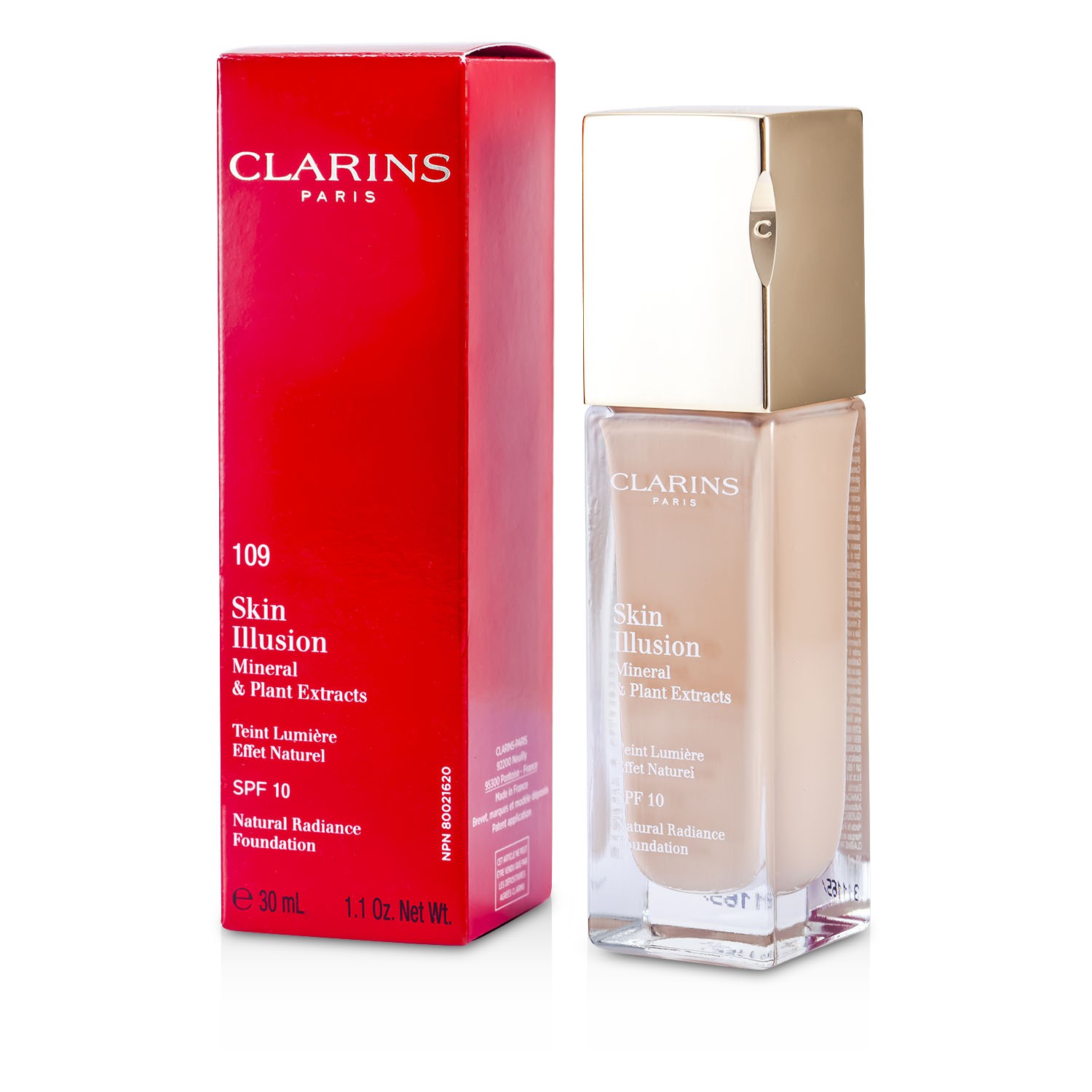 Clarins Skin Illusion Natural Radiance Base de Maquillaje SPF 10 30ml/1.1oz