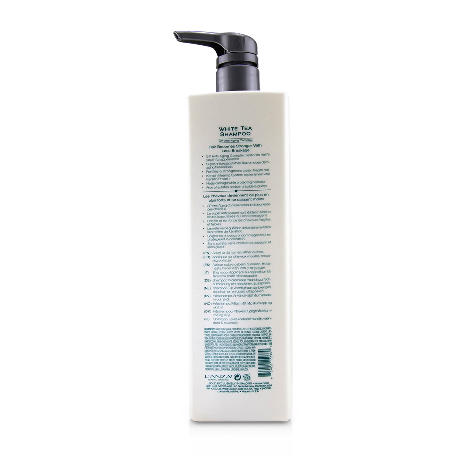 Lanza Hojivý posilující šampon s bílým čajem Healing Strength White Tea Shampoo 1000ml/33.8oz