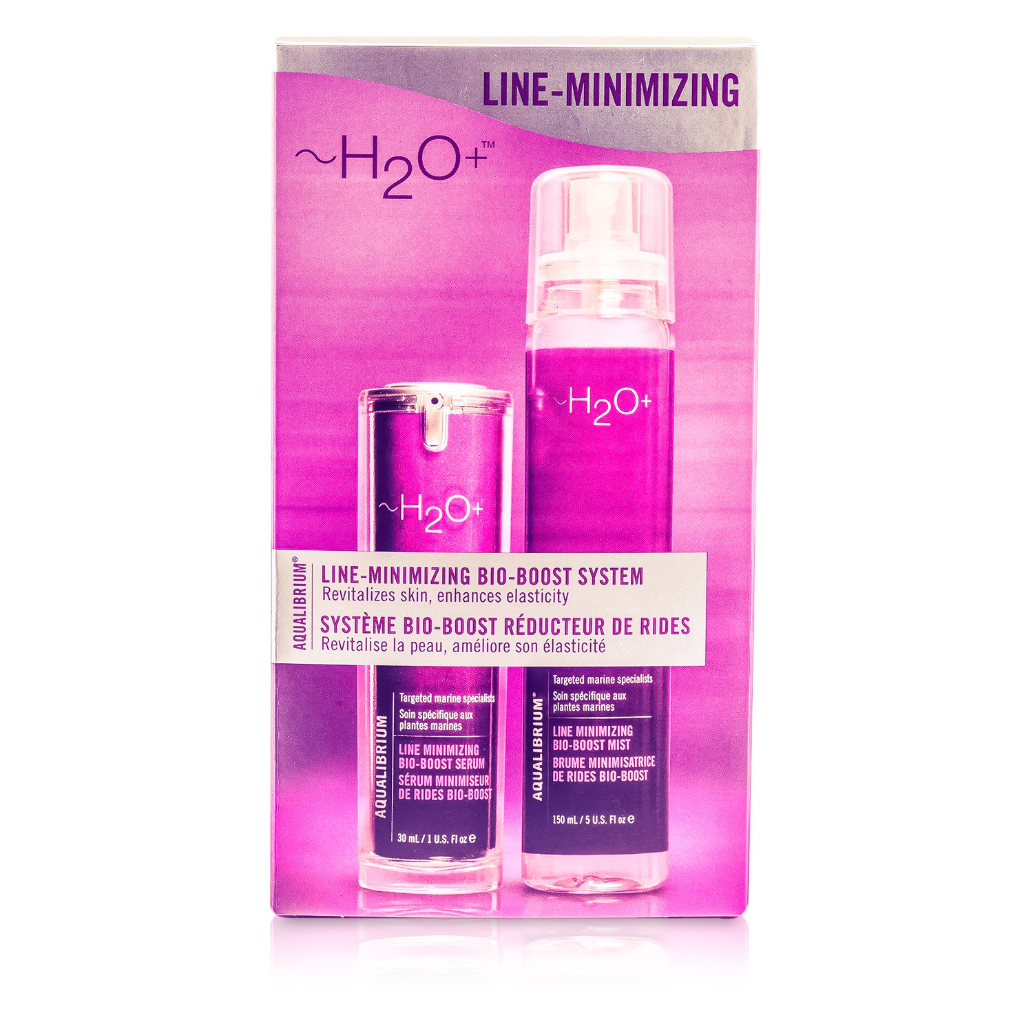 H2O+ Aqualibrium Line-Minimizing Bio-Boost System: Mist + Serum 2pcs