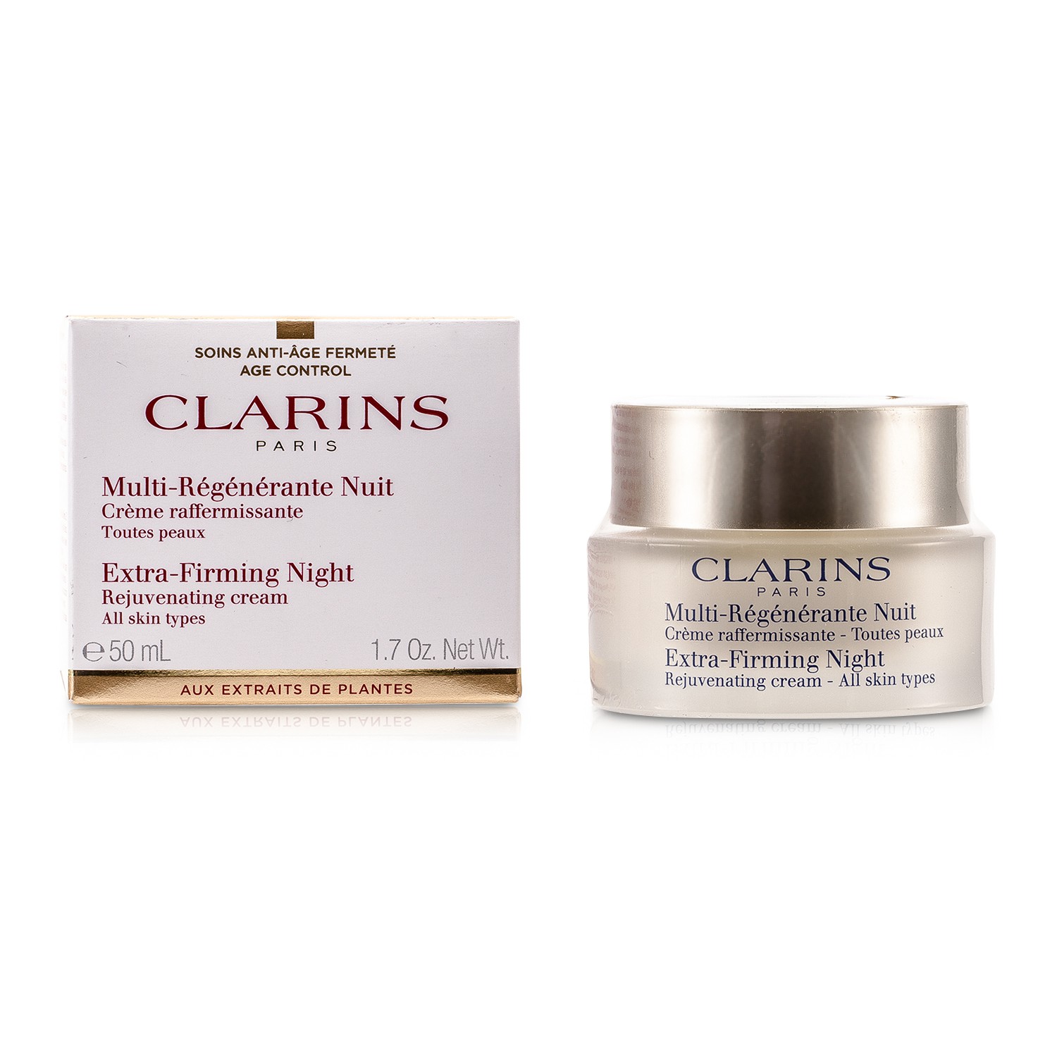 Clarins كريم ليلي مجدد لشد البشرة - لجميع أنواع البشرة 50ml/1.7oz