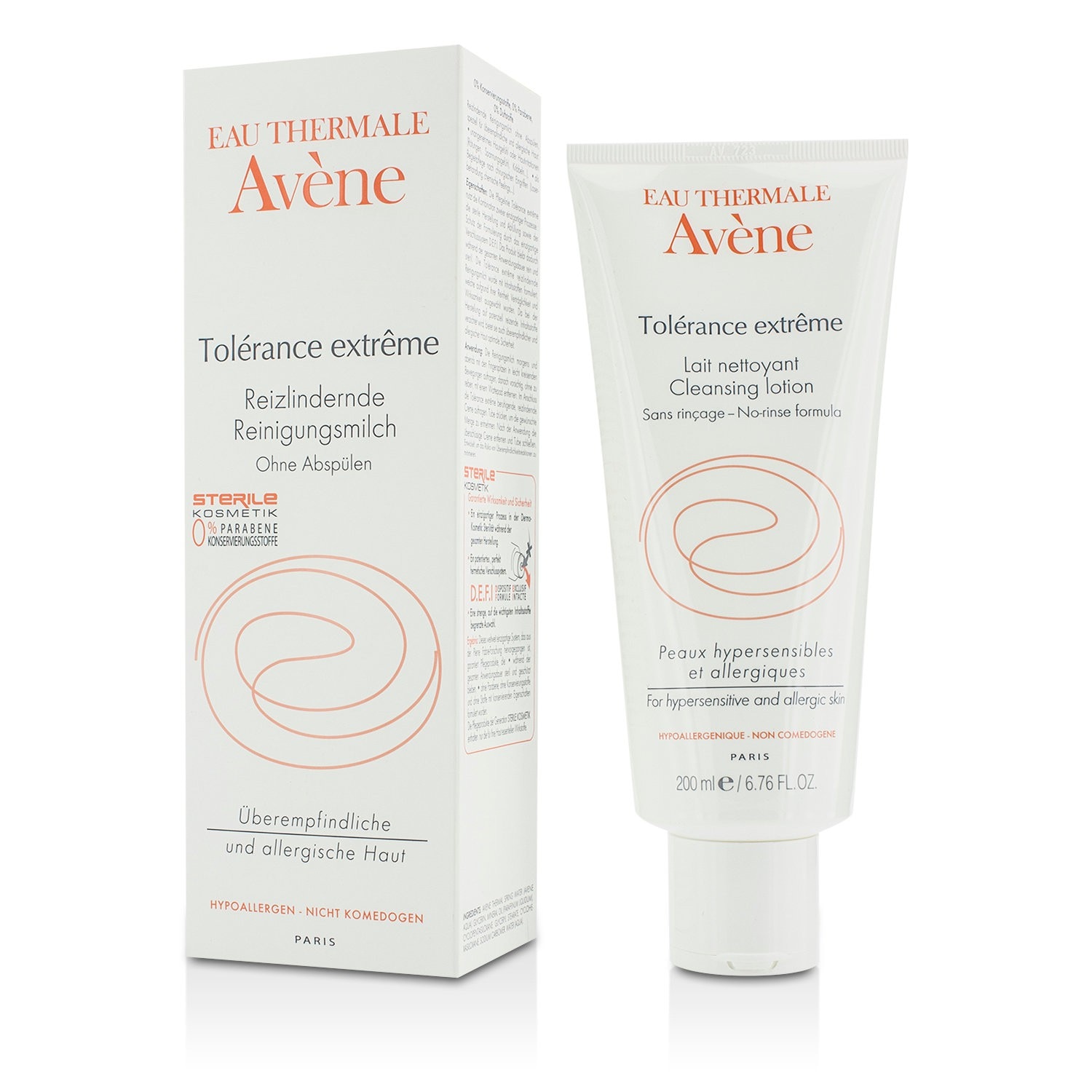 Avene Tolerance Extreme Cleansing Lotion - For Hypersensitive & Allergic Skin (Exp. Date 02/2017) 200ml/6.76oz