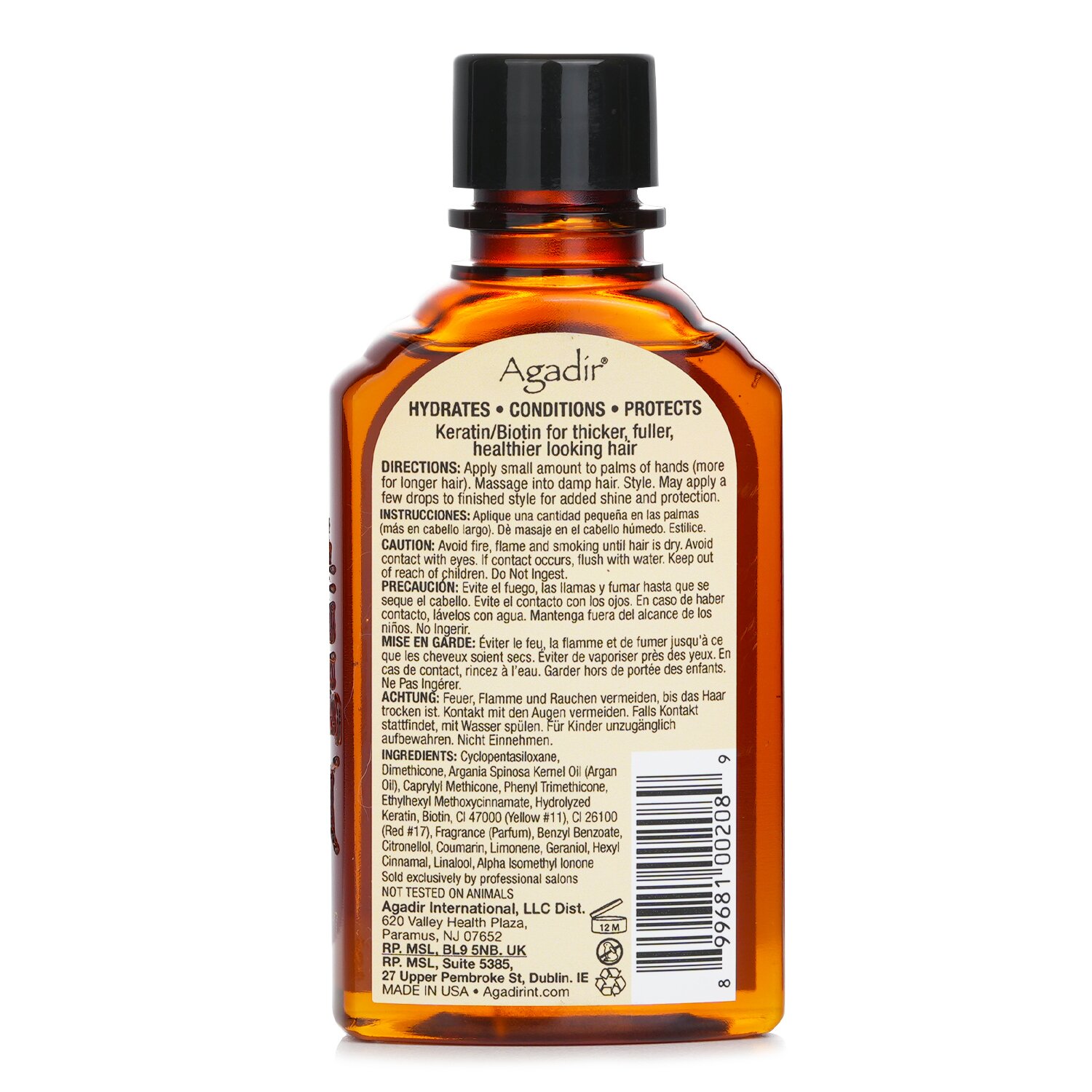 Agadir Argan Oil 艾卡迪堅果油 補水滋潤護髮油Hair Treatment (Hydrates & Conditions - All Hair Types) 118ml/4oz