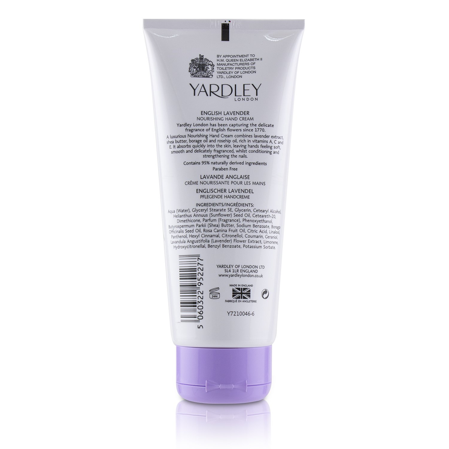 Yardley London English Lavender Nourishing Hand Cream 100ml/3.4oz