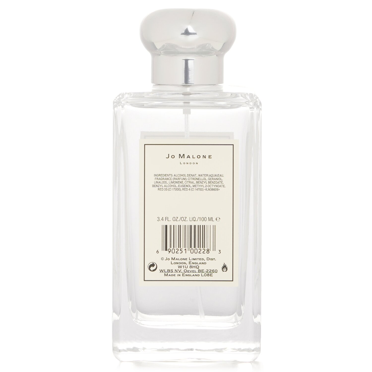 Jo Malone Red Roses Cologne Spray (Originalmente Sin Caja) 100ml/3.4oz