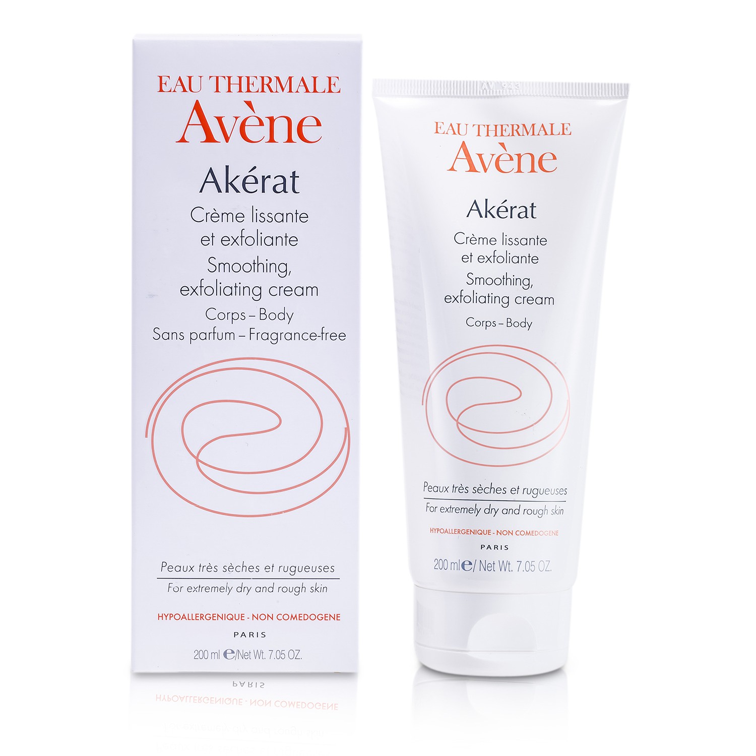 Avene Akerat Тегістегіш Қабыршақтағыш Кремі (Өте Құрғақ және Дөрекі Теріге) 200ml/7.05oz