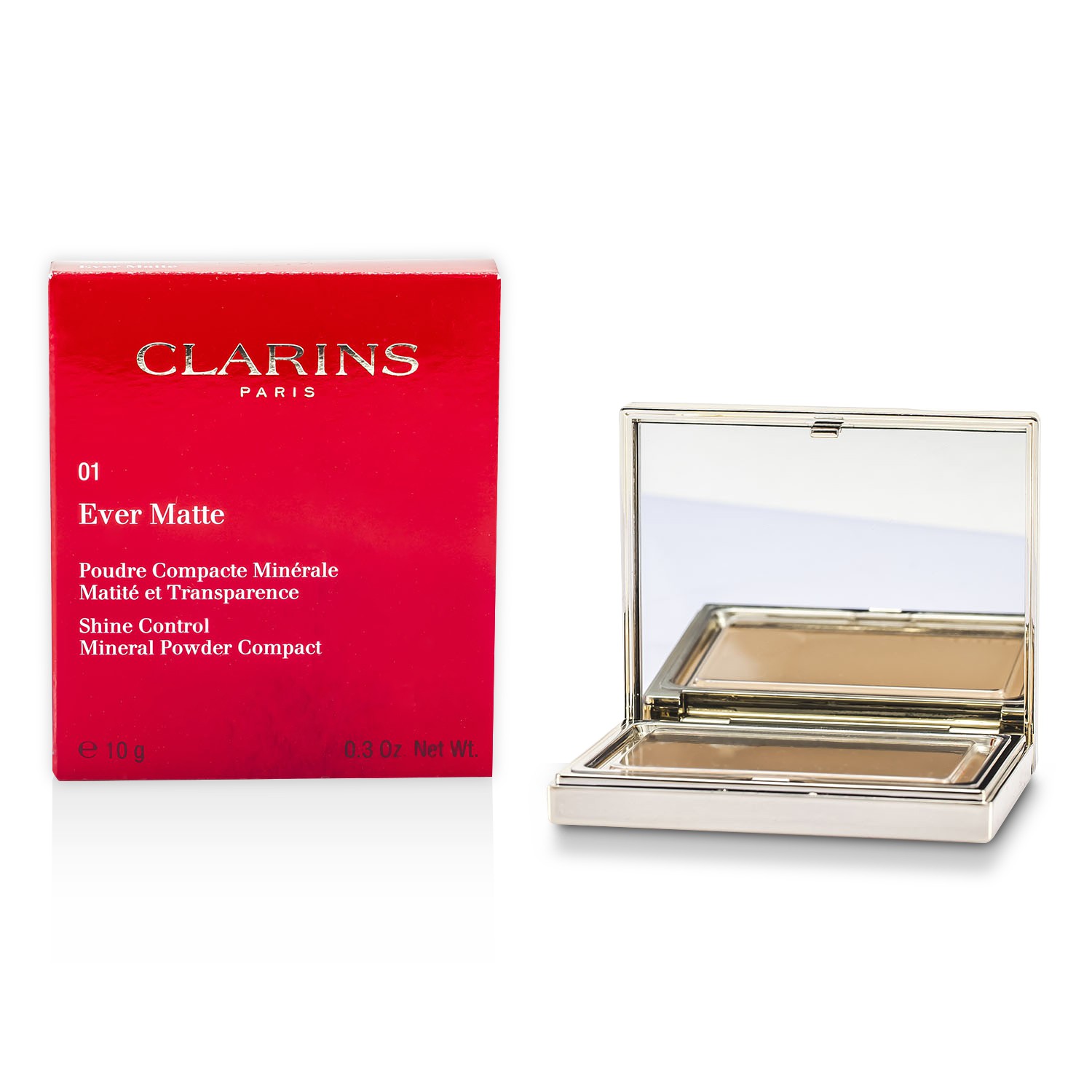 Clarins Ever Matte بودرة مضغوطة لضبط اللمعة 10g/0.35oz