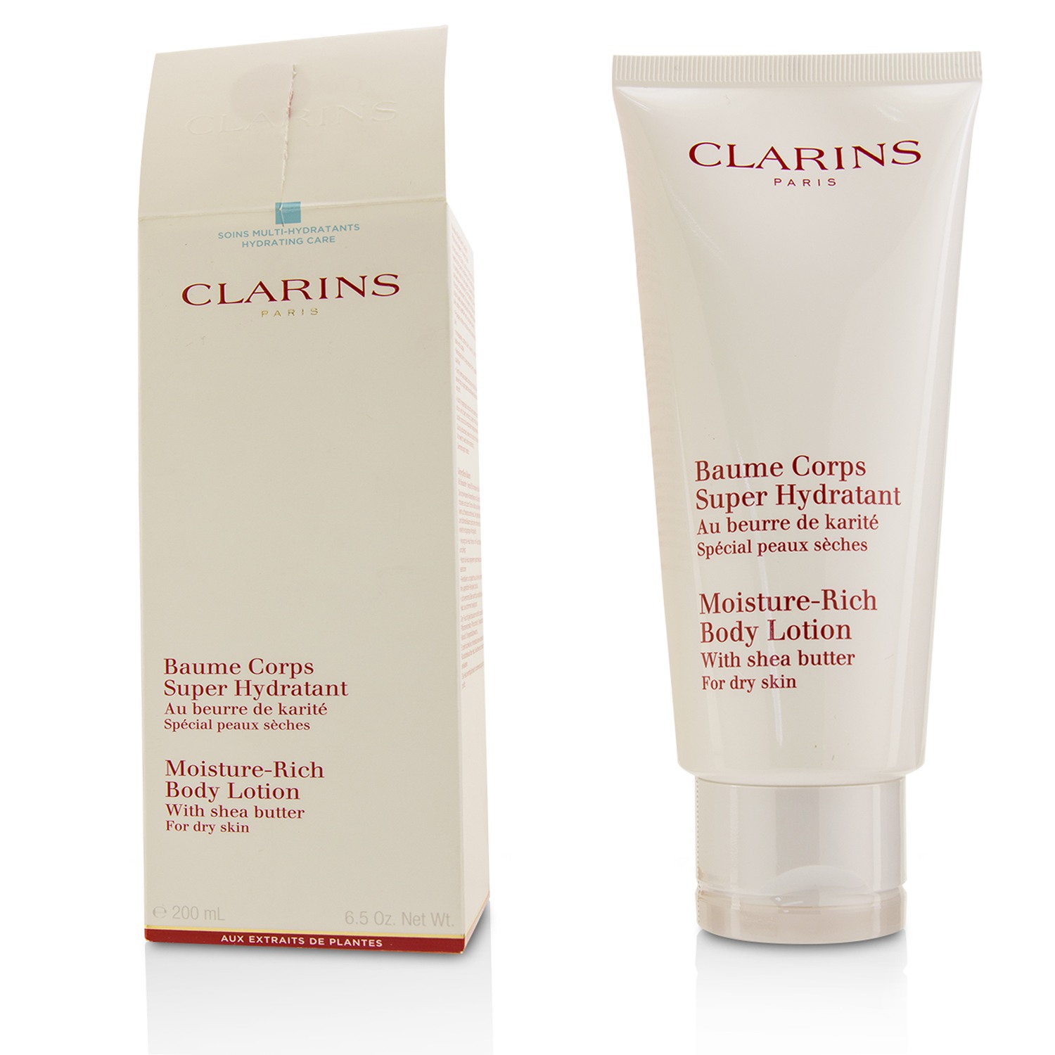 Clarins Moisture Rich Body Lotion with Shea Butter - Dry Skin (Box Slightly Damaged) 200ml/6.5oz