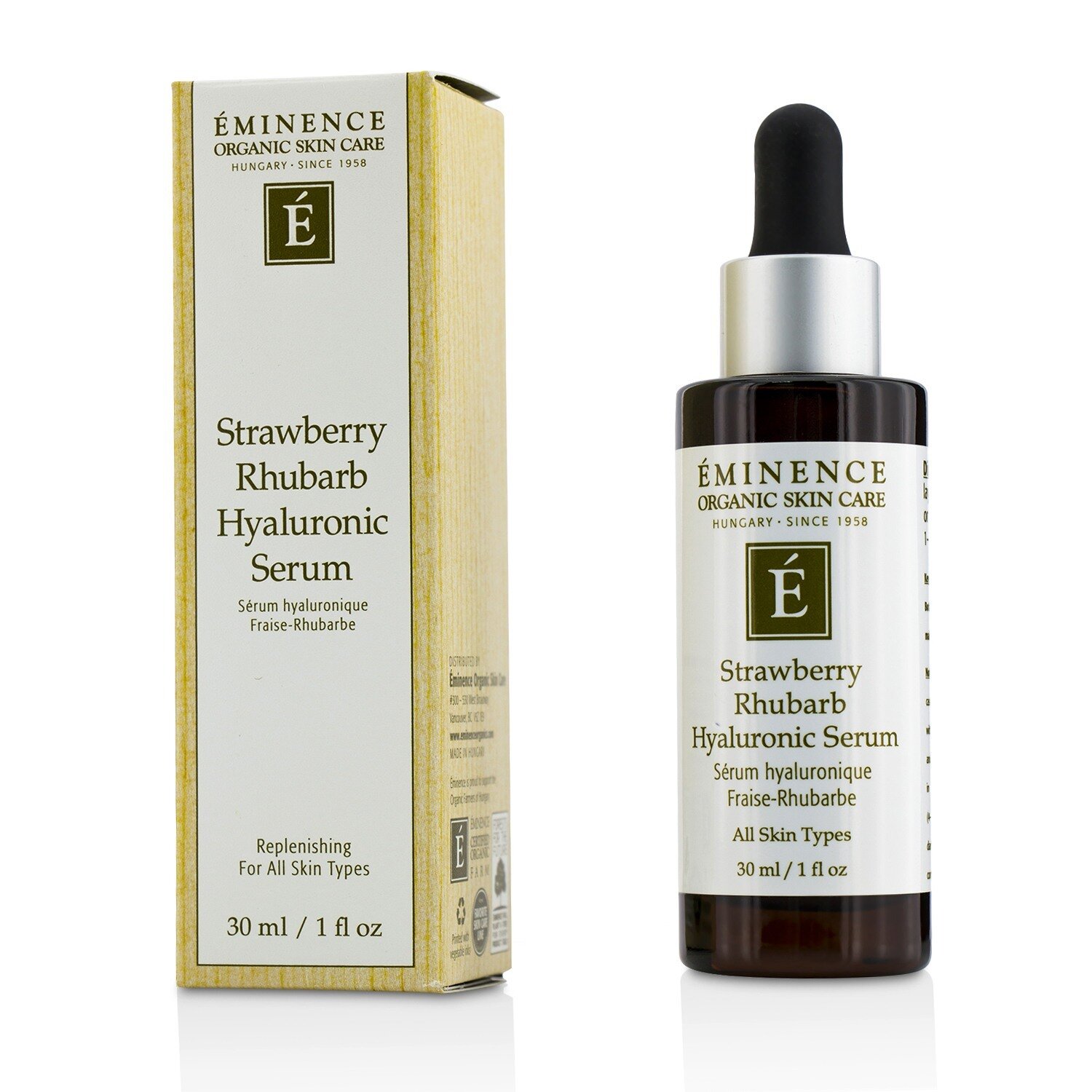 Eminence Çiyələk Ravent Hyalüronik Sərəm 30ml/1oz