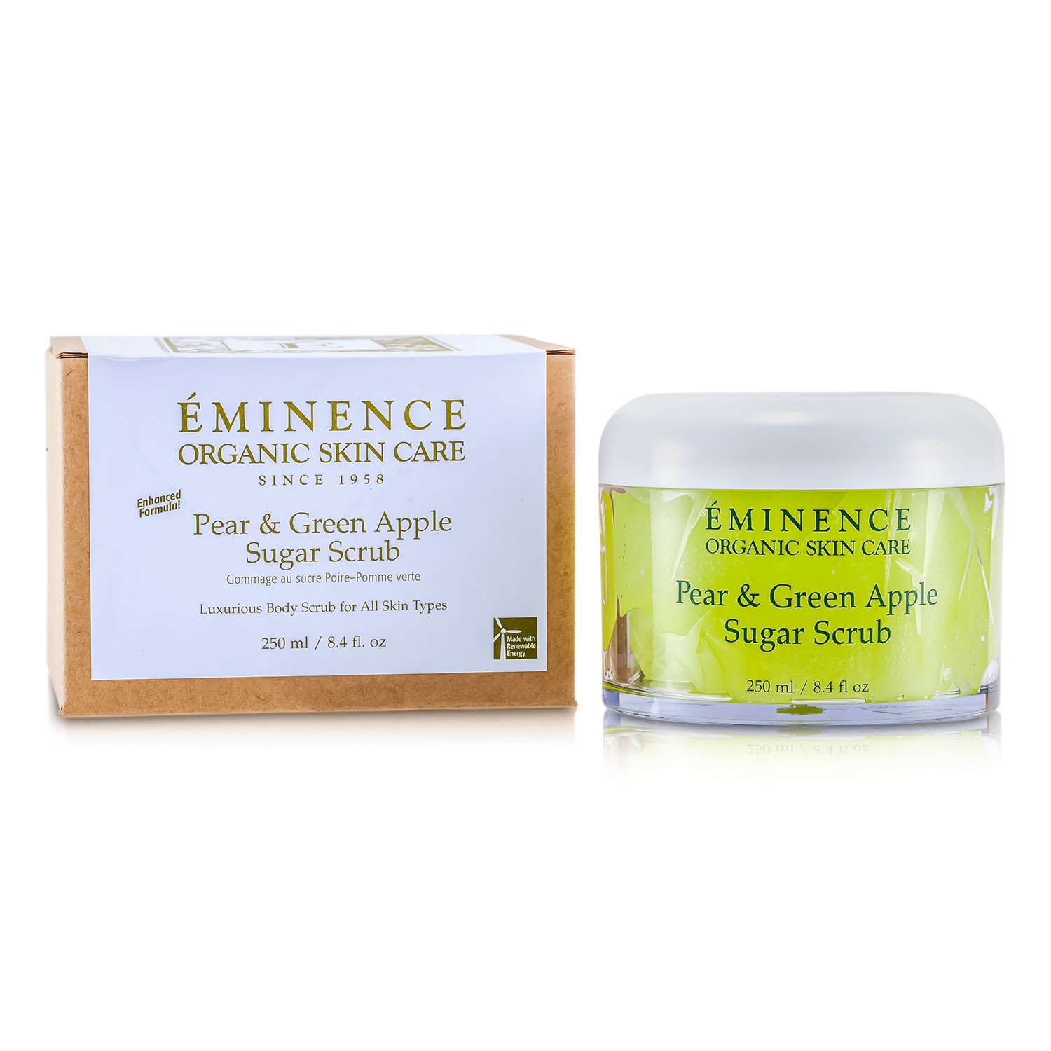 Eminence Peeling s hruškou, zeleným jablkem a cukrem Pear & Green Apple Sugar Scrub 250ml/8.4oz