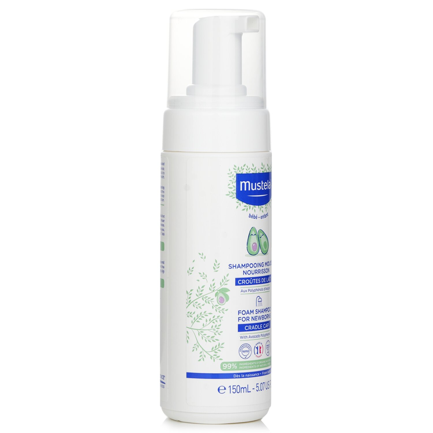 Mustela Pjena šampon za novorođenčad 150ml/5.07oz