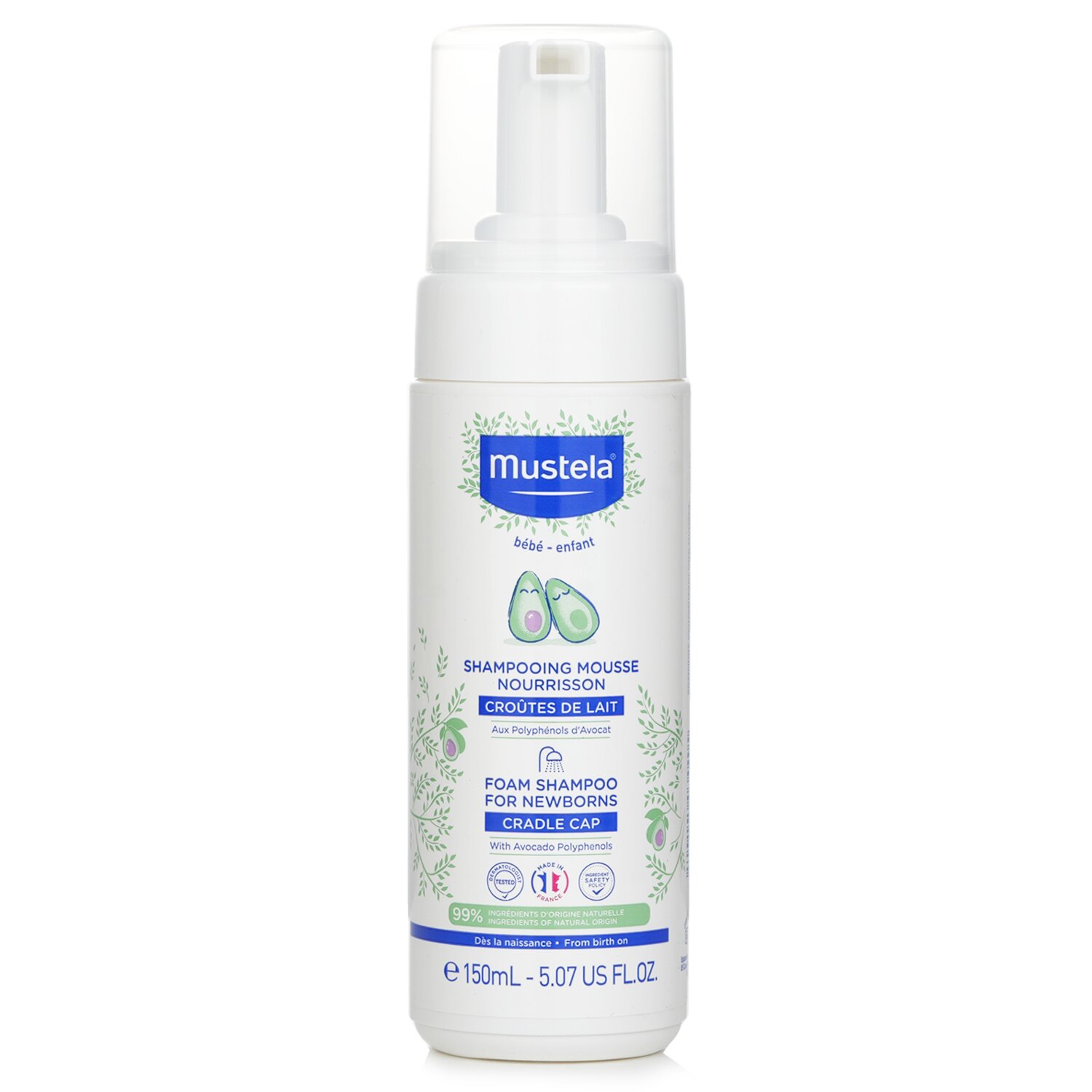 Mustela Szampon w piance dla noworodków Foam Shampoo For Newborns 150ml/5.07oz