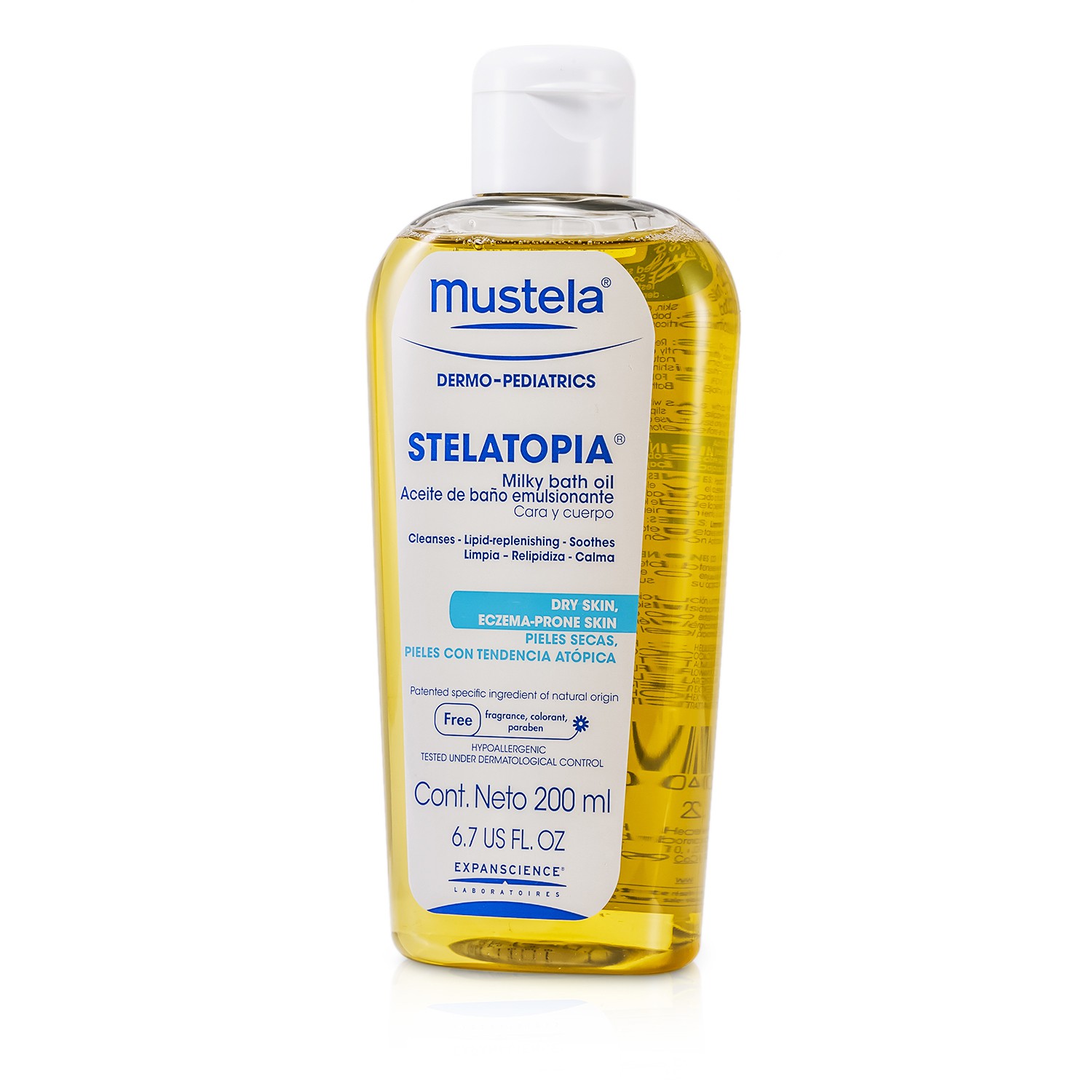 Mustela Stelatopia زيت الإستحمام الحليبي 200ml/6.7oz