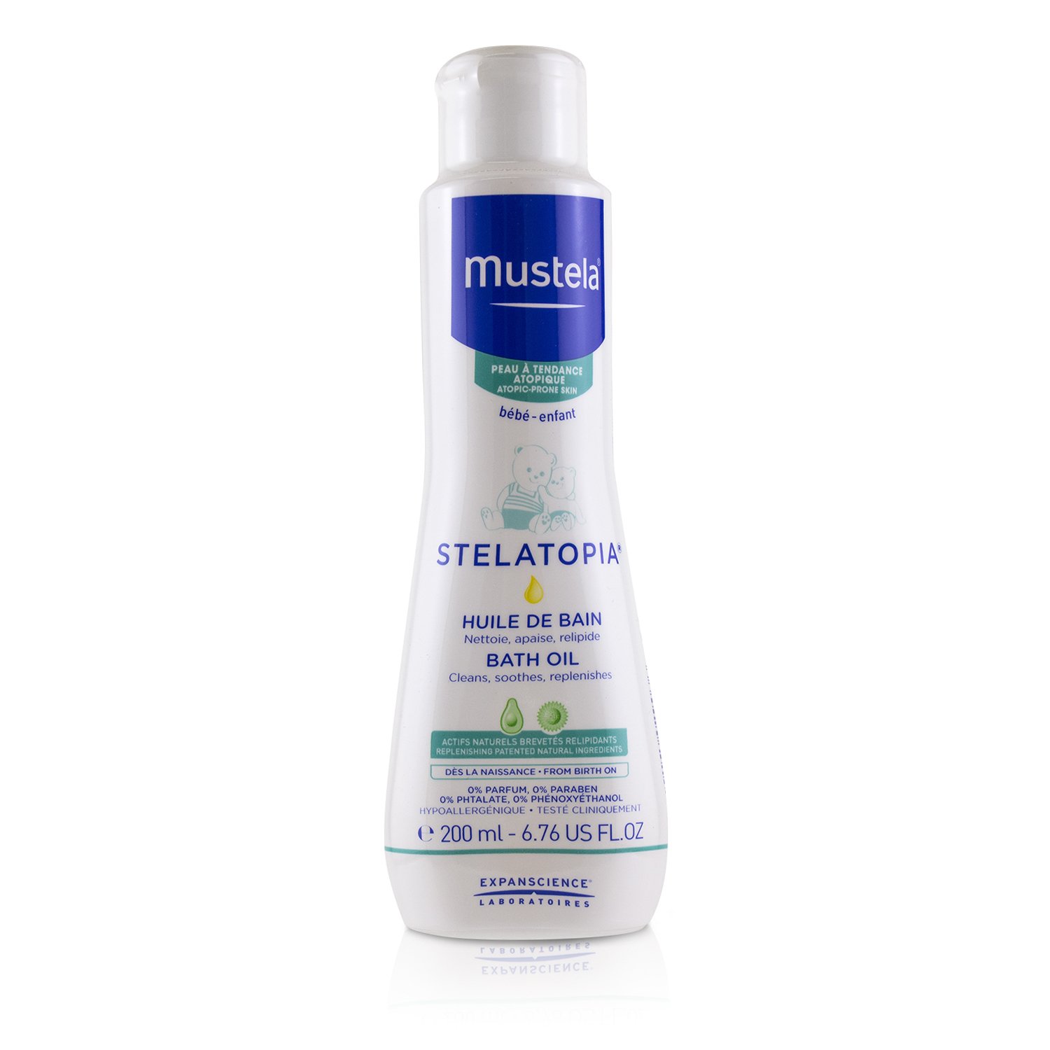 Mustela Stelatopia زيت الإستحمام الحليبي 200ml/6.7oz